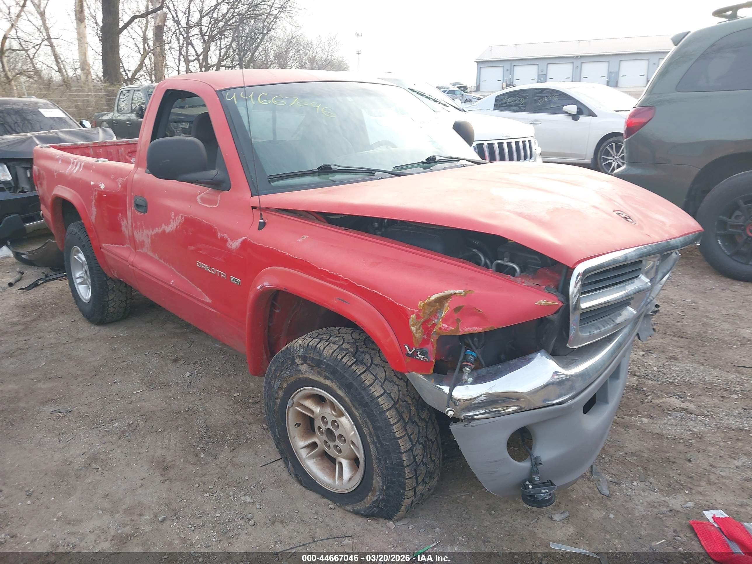 2000 Dodge Dakota Slt/sport Красный vin: 1B7GG26N7YS795959