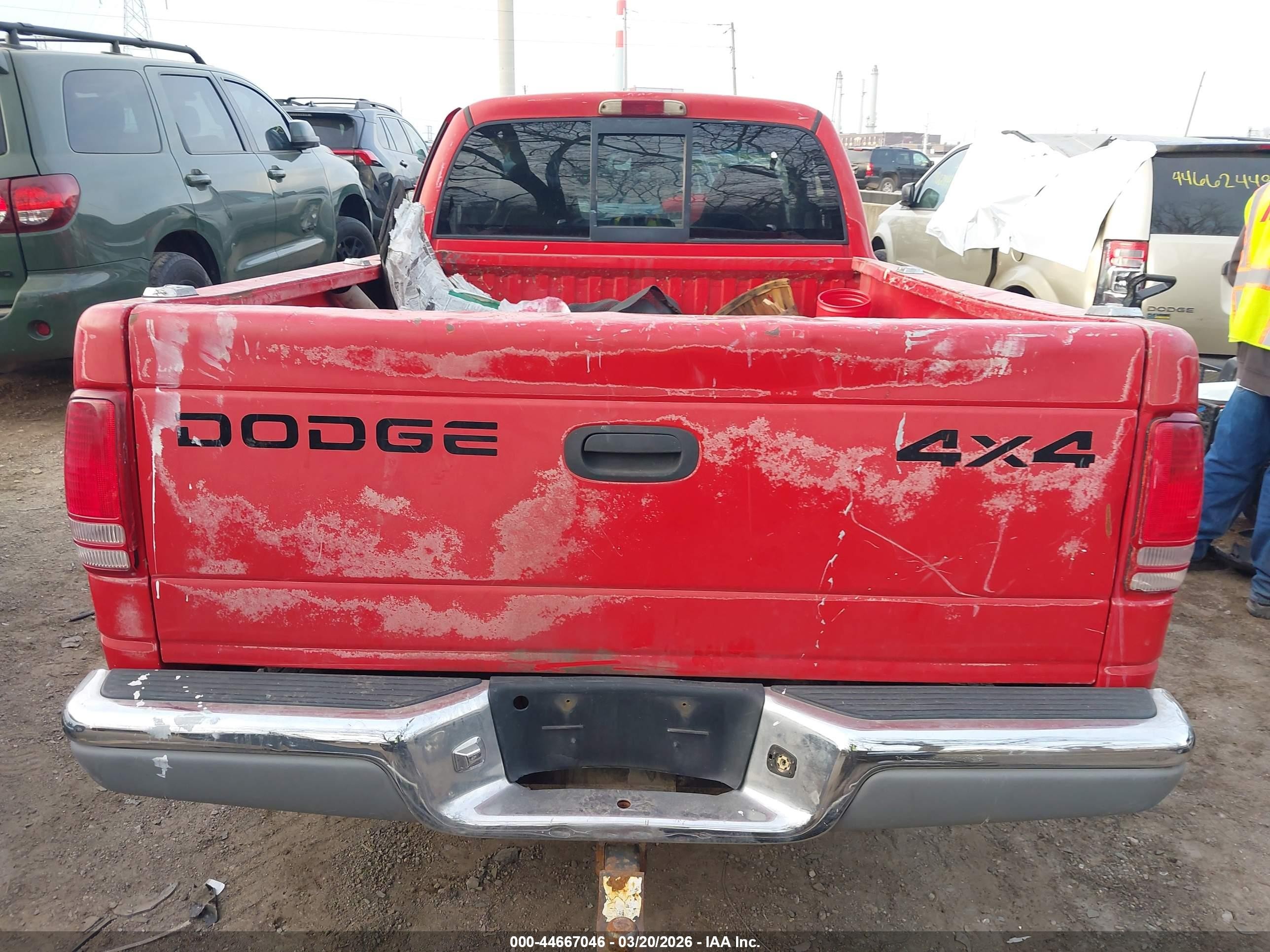 2000 Dodge Dakota Slt/sport Red vin: 1B7GG26N7YS795959
