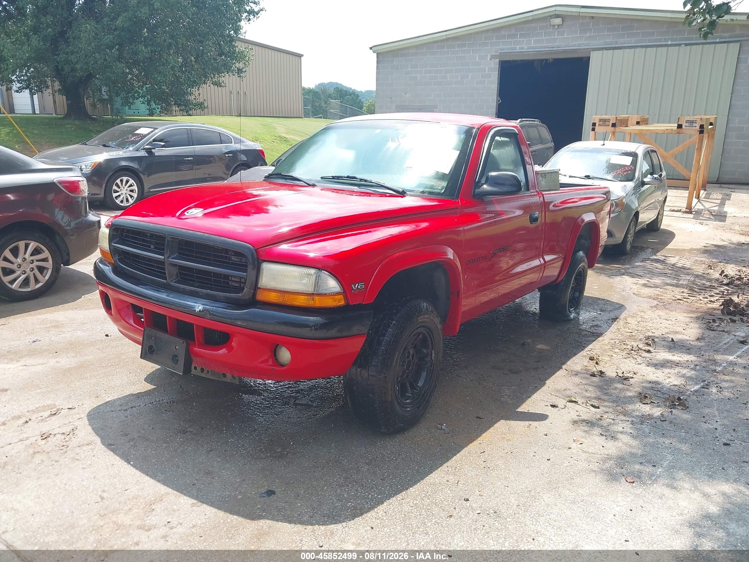 1998 Dodge Dakota Slt/sport Red vin: 1B7GG26X6WS680185