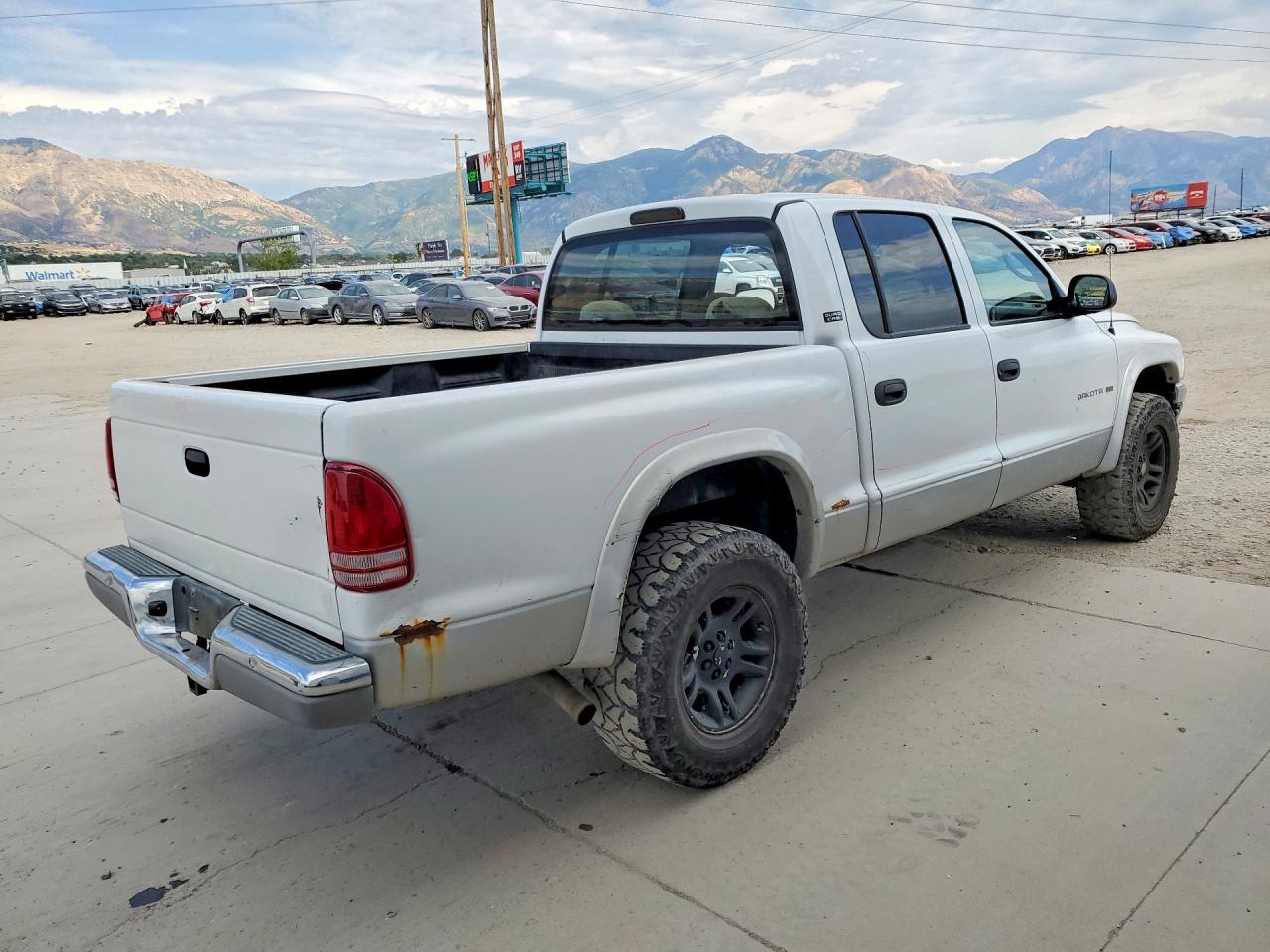 2001 Dodge Dakota Quad White vin: 1B7GG2AN31S206452