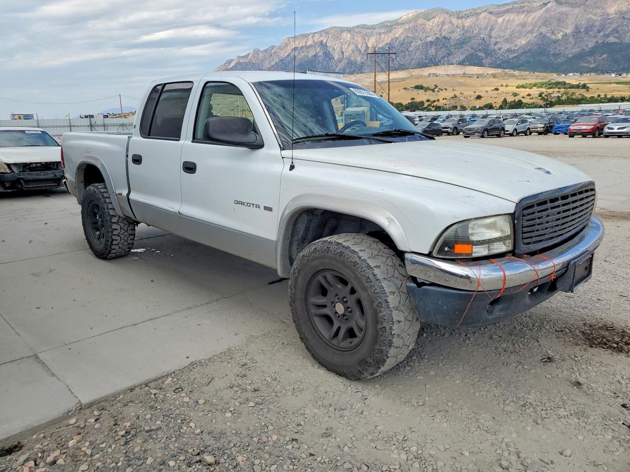 2001 Dodge Dakota Quad White vin: 1B7GG2AN31S206452