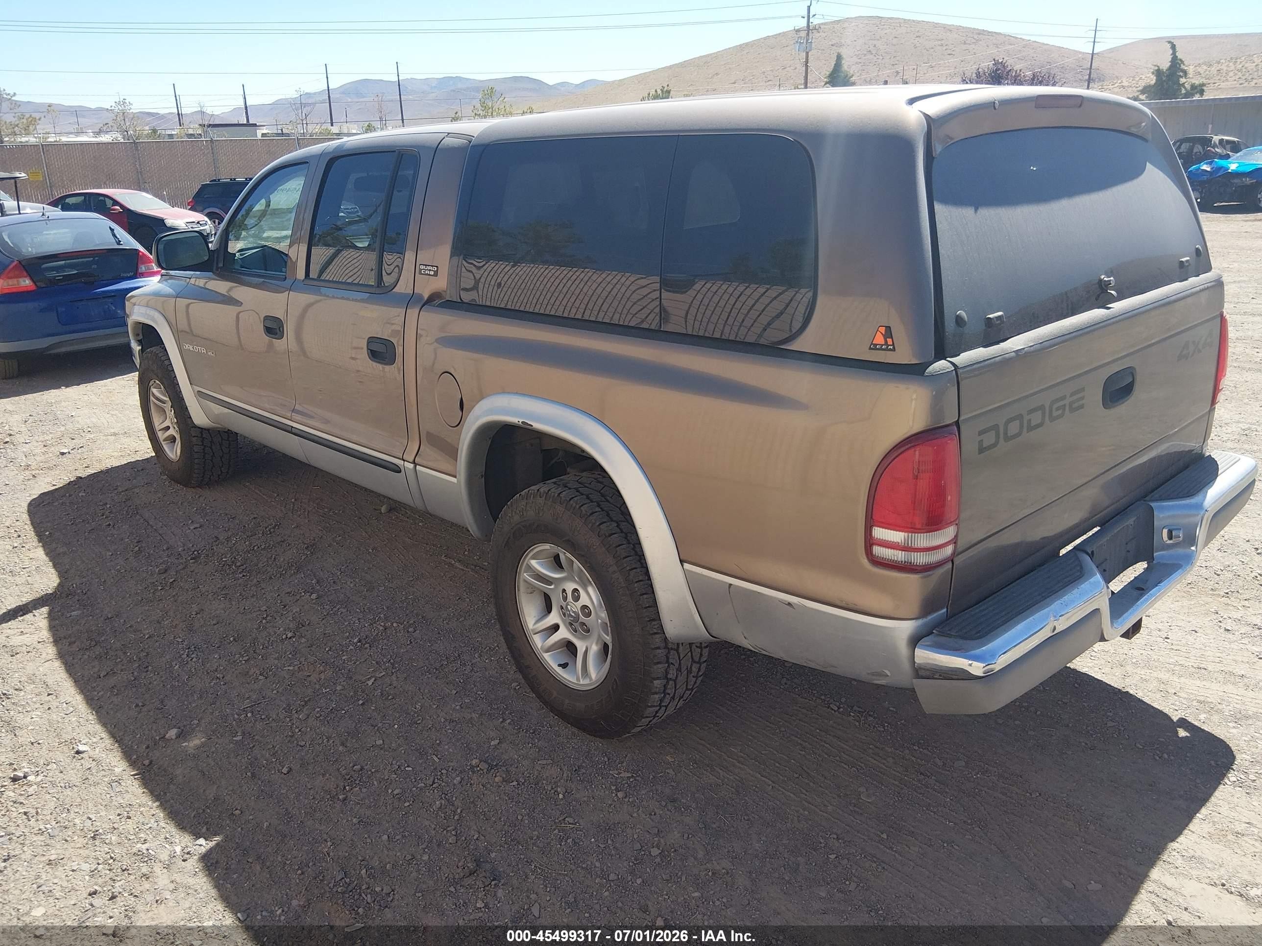 2001 Dodge Dakota Slt/sport Gold vin: 1B7GG2AN41S125721