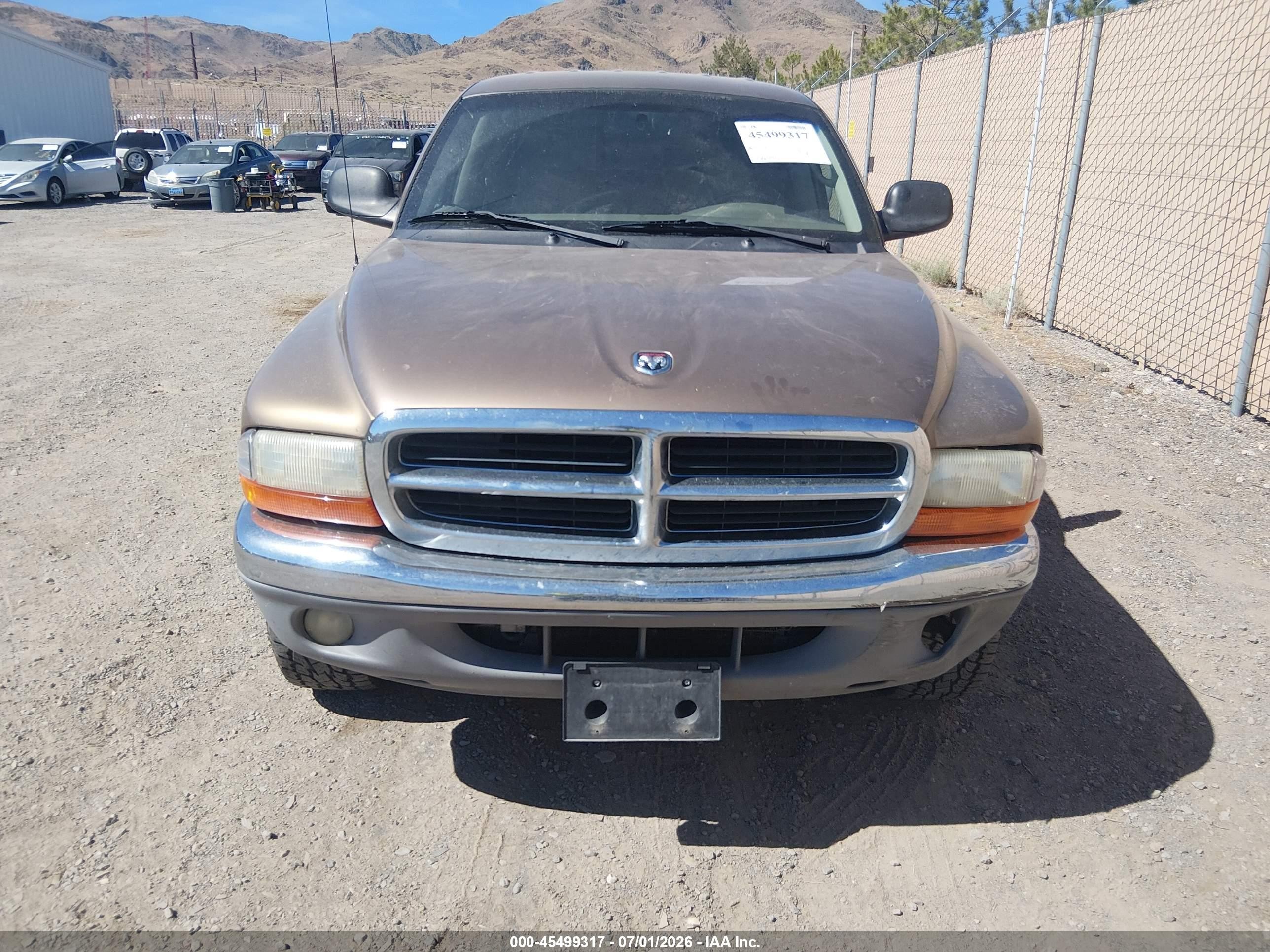 2001 Dodge Dakota Slt/sport Gold vin: 1B7GG2AN41S125721