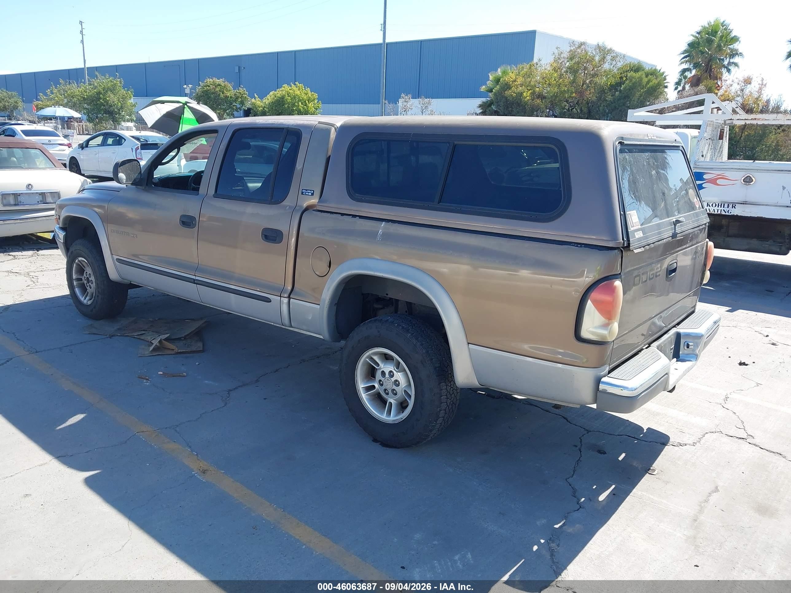 2000 Dodge Dakota Slt/sport Brown vin: 1B7GG2AN4YS756768