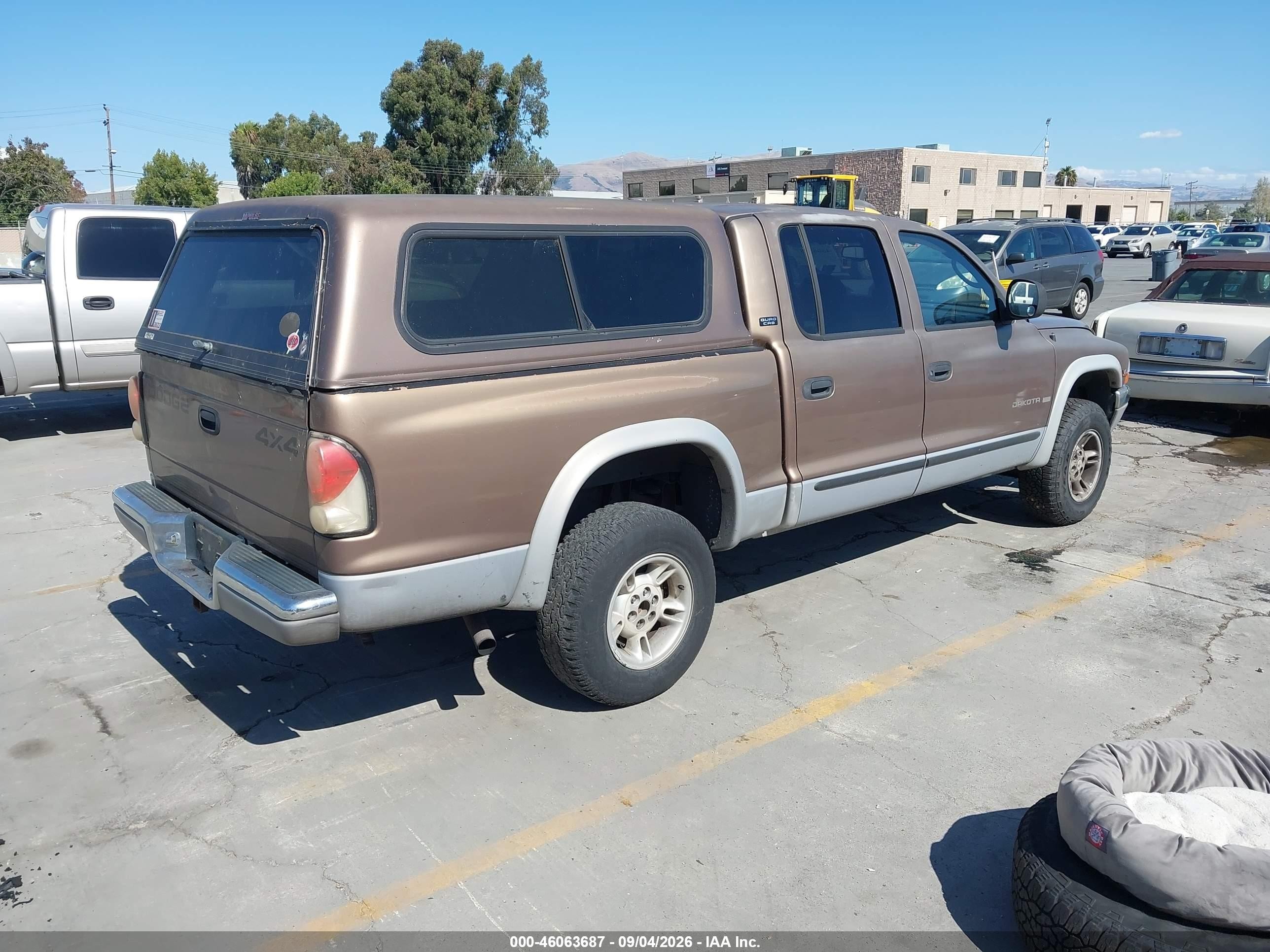 2000 Dodge Dakota Slt/sport Brown vin: 1B7GG2AN4YS756768