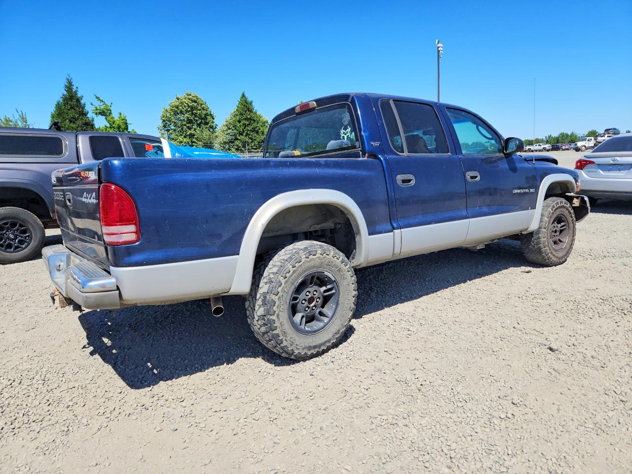 2000 Dodge Dakota Quad Blue vin: 1B7GG2AN8YS764940