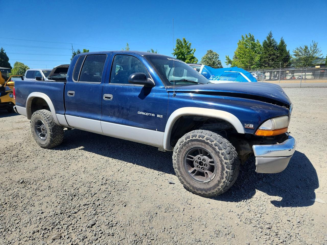 2000 Dodge Dakota Quad Blue vin: 1B7GG2AN8YS764940