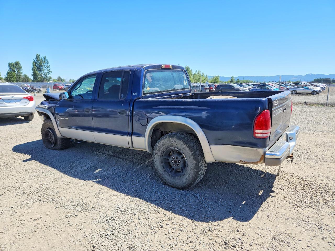 2000 Dodge Dakota Quad Blue vin: 1B7GG2AN8YS764940