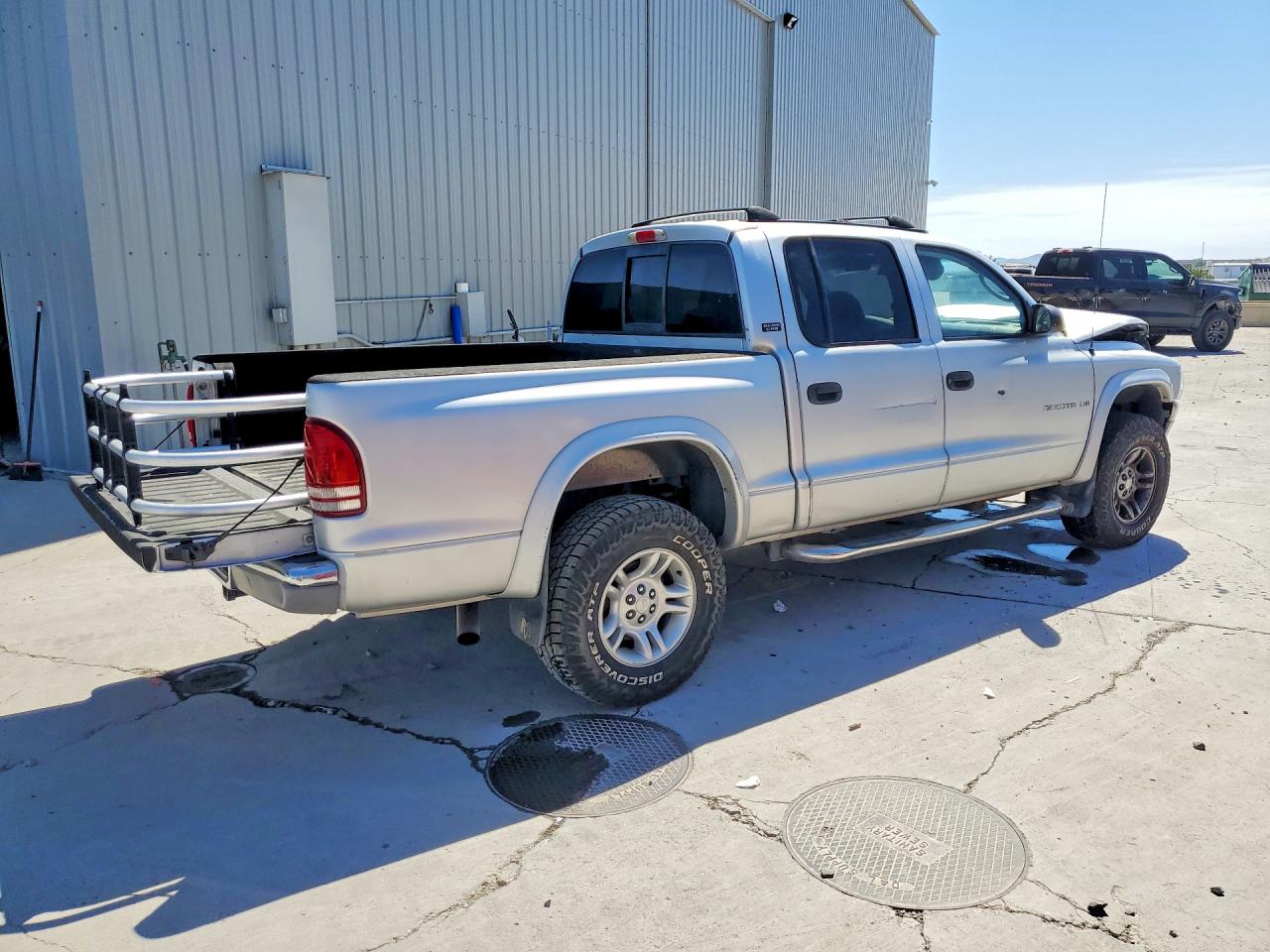 2001 Dodge Dakota Quad Серебряный vin: 1B7GG2AN91S125231