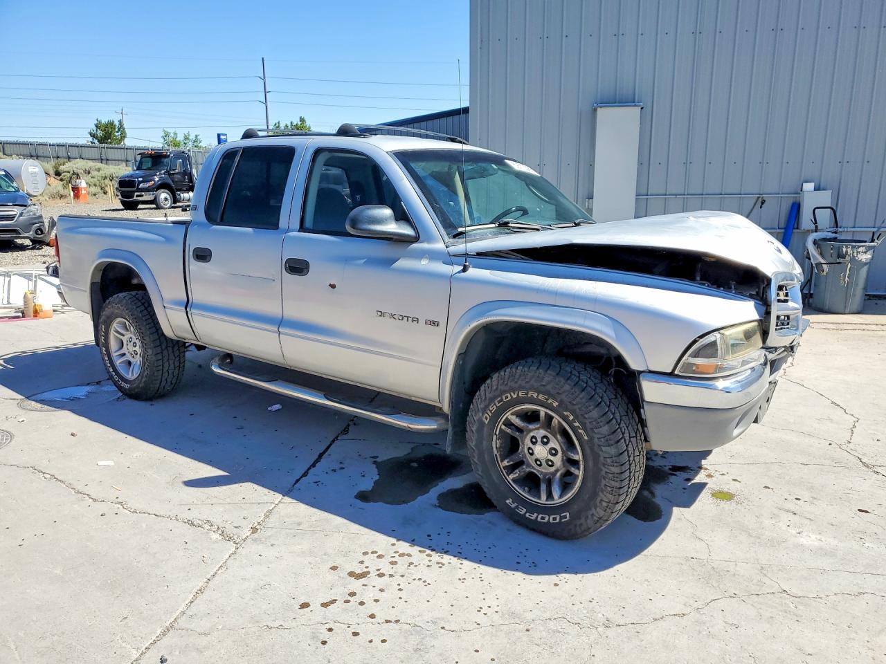 2001 Dodge Dakota Quad Серебряный vin: 1B7GG2AN91S125231