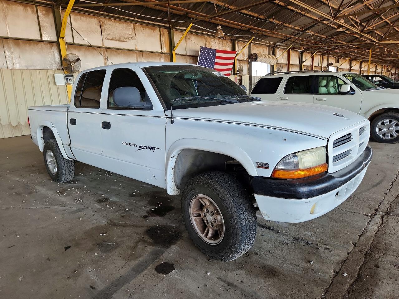 2000 Dodge Dakota Quad White vin: 1B7GG2AN9YS641664