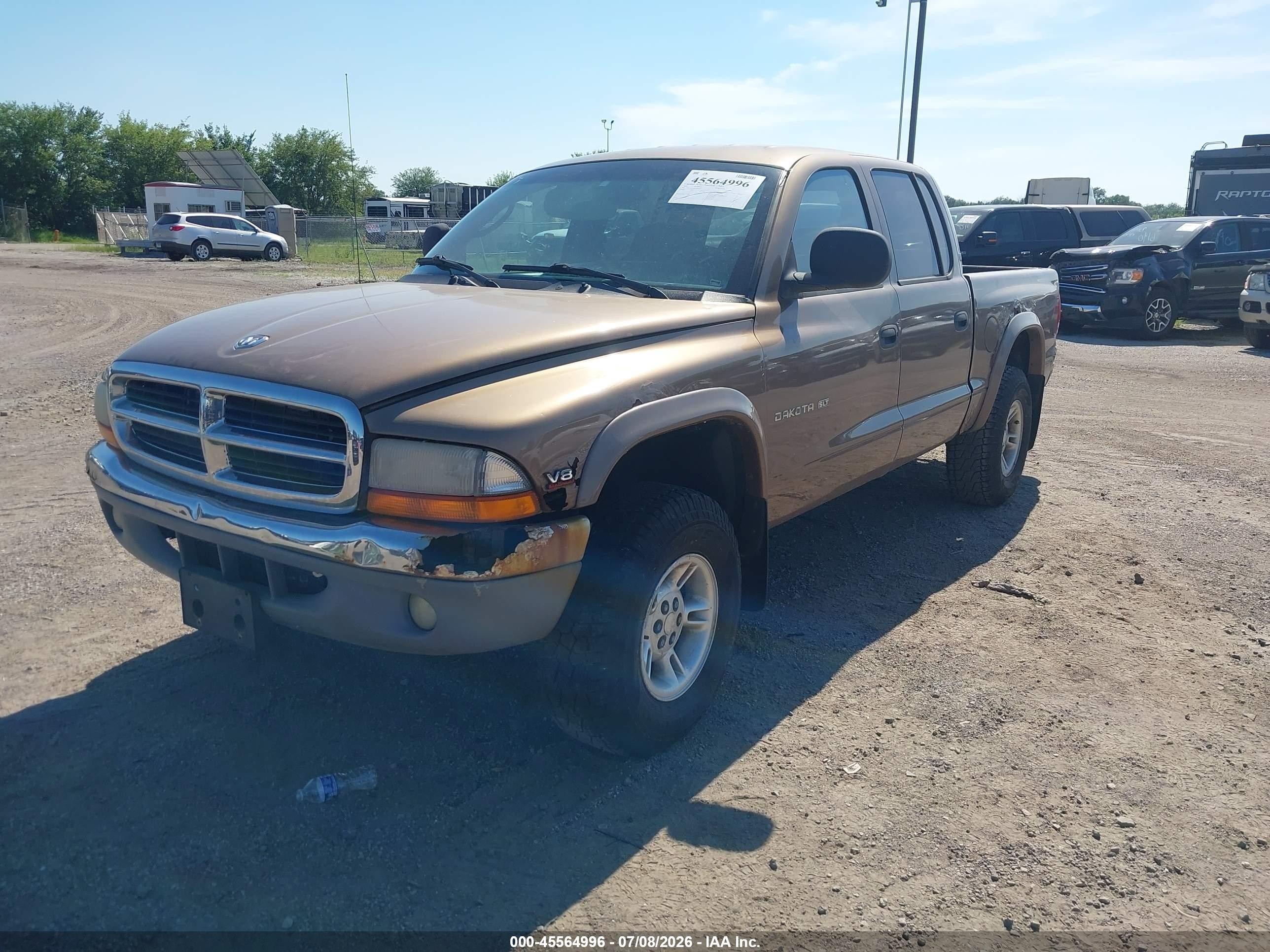 2000 Dodge Dakota Slt/sport Коричневый vin: 1B7GG2AN9YS698141