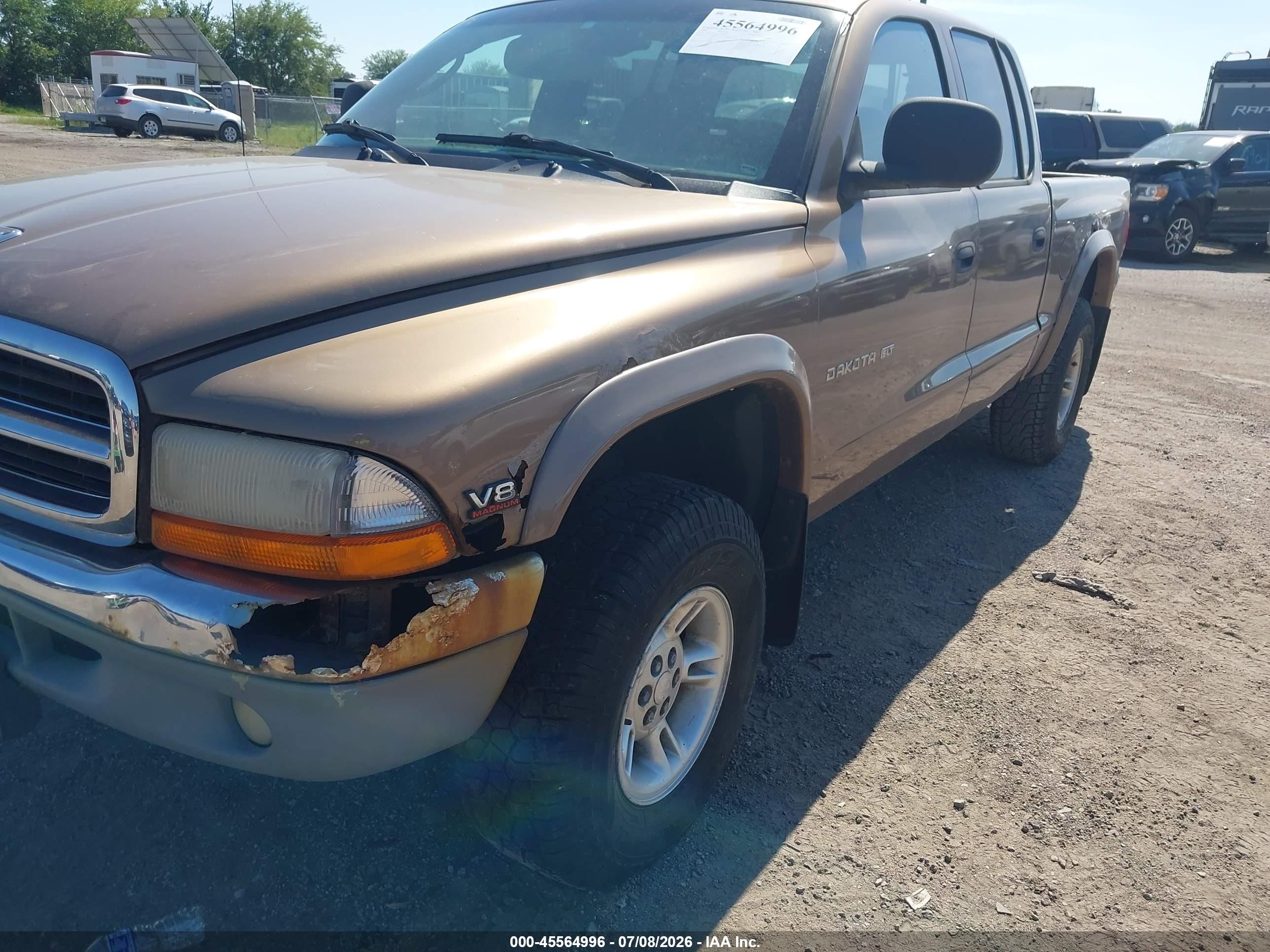 2000 Dodge Dakota Slt/sport Коричневый vin: 1B7GG2AN9YS698141