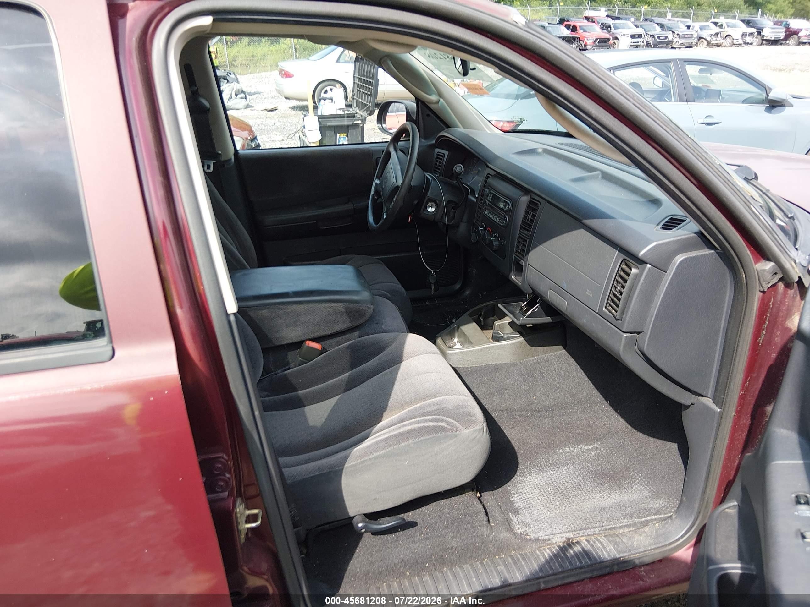 2001 Dodge Dakota Slt/sport Темно-бордовый vin: 1B7GG2ANX1S103089