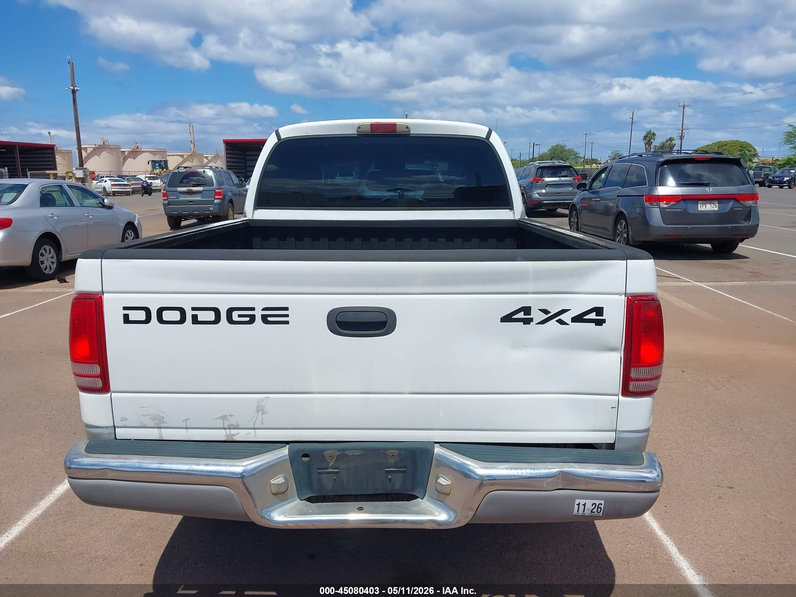 2001 Dodge Dakota Slt/sport White vin: 1B7GG2AX31S202788