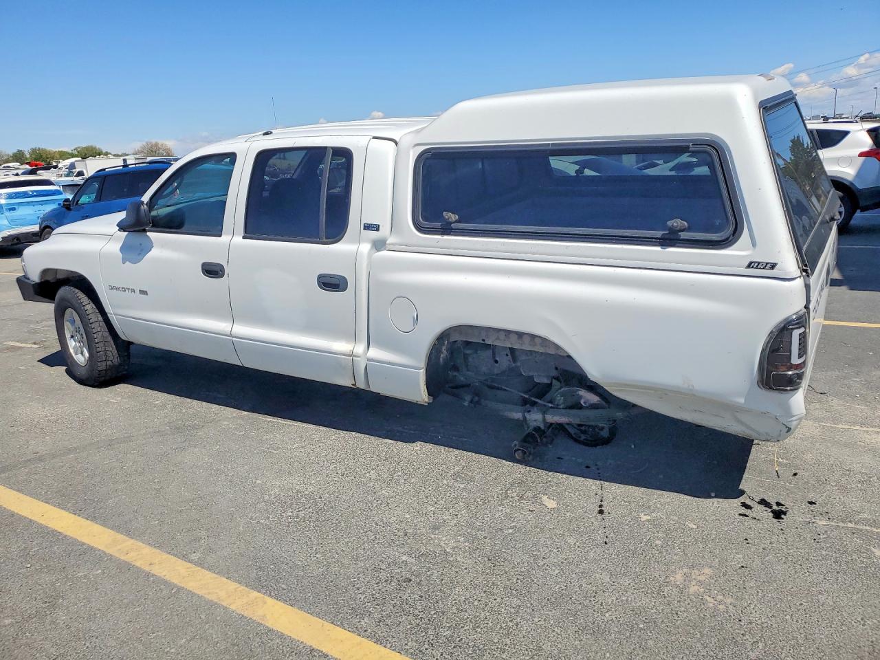 2001 Dodge Dakota Quad White vin: 1B7GG2AX71S163512