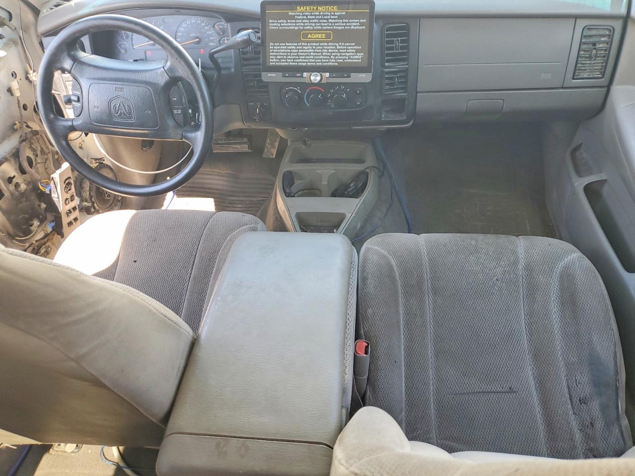 2001 Dodge Dakota Quad White vin: 1B7GG2AX71S163512