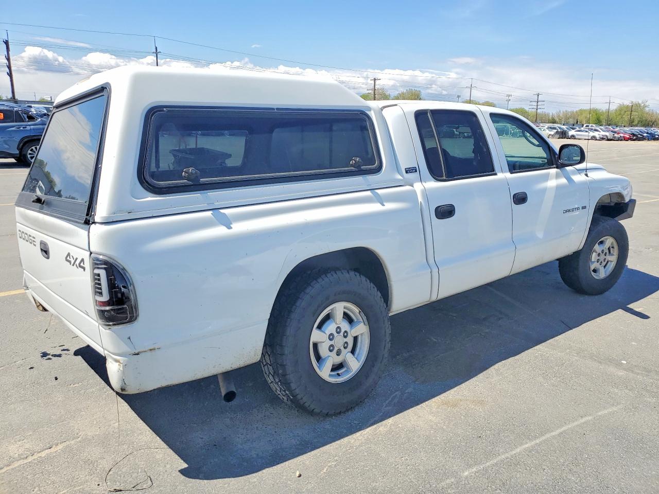 2001 Dodge Dakota Quad White vin: 1B7GG2AX71S163512