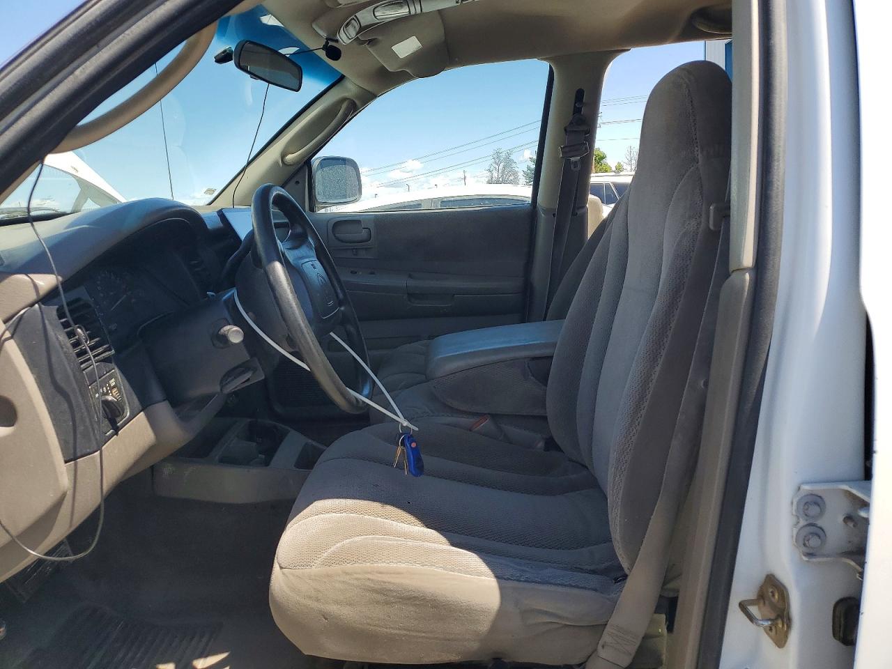 2001 Dodge Dakota Quad White vin: 1B7GG2AX71S163512