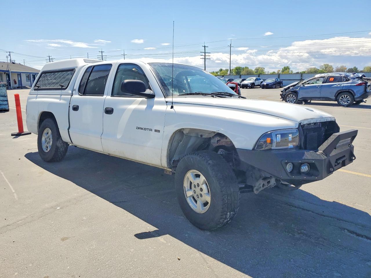 2001 Dodge Dakota Quad White vin: 1B7GG2AX71S163512