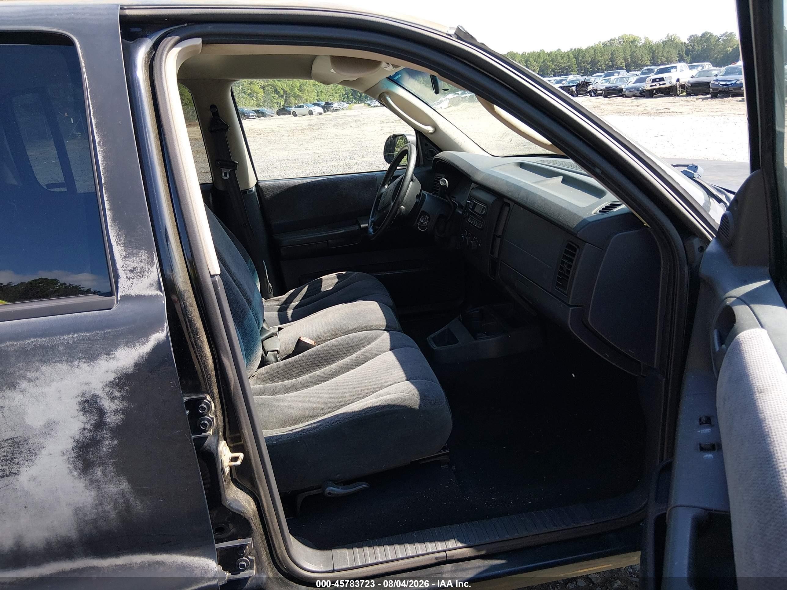 2001 Dodge Dakota Slt/sport Black vin: 1B7GG2AZ71S107507