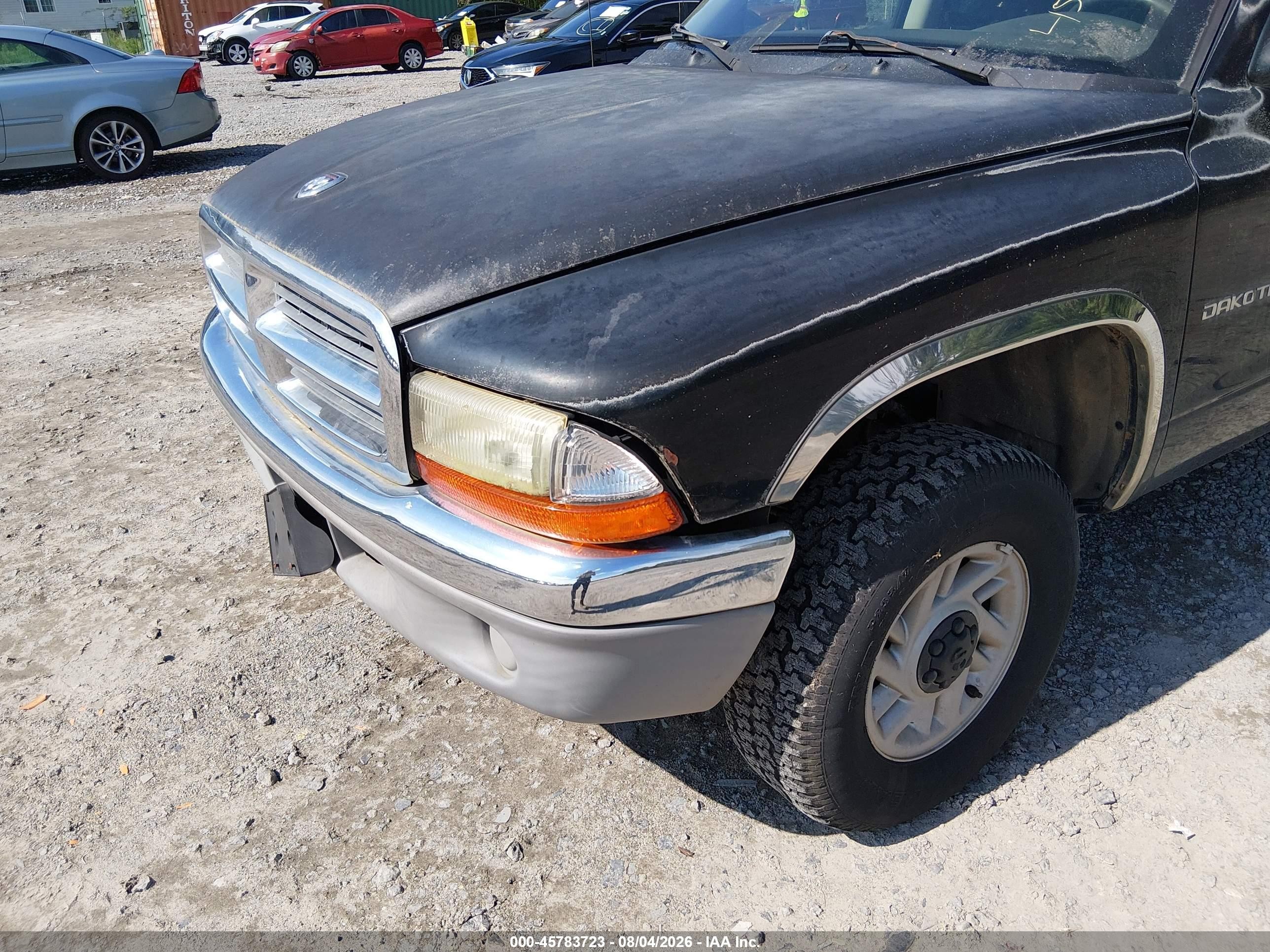 2001 Dodge Dakota Slt/sport Black vin: 1B7GG2AZ71S107507