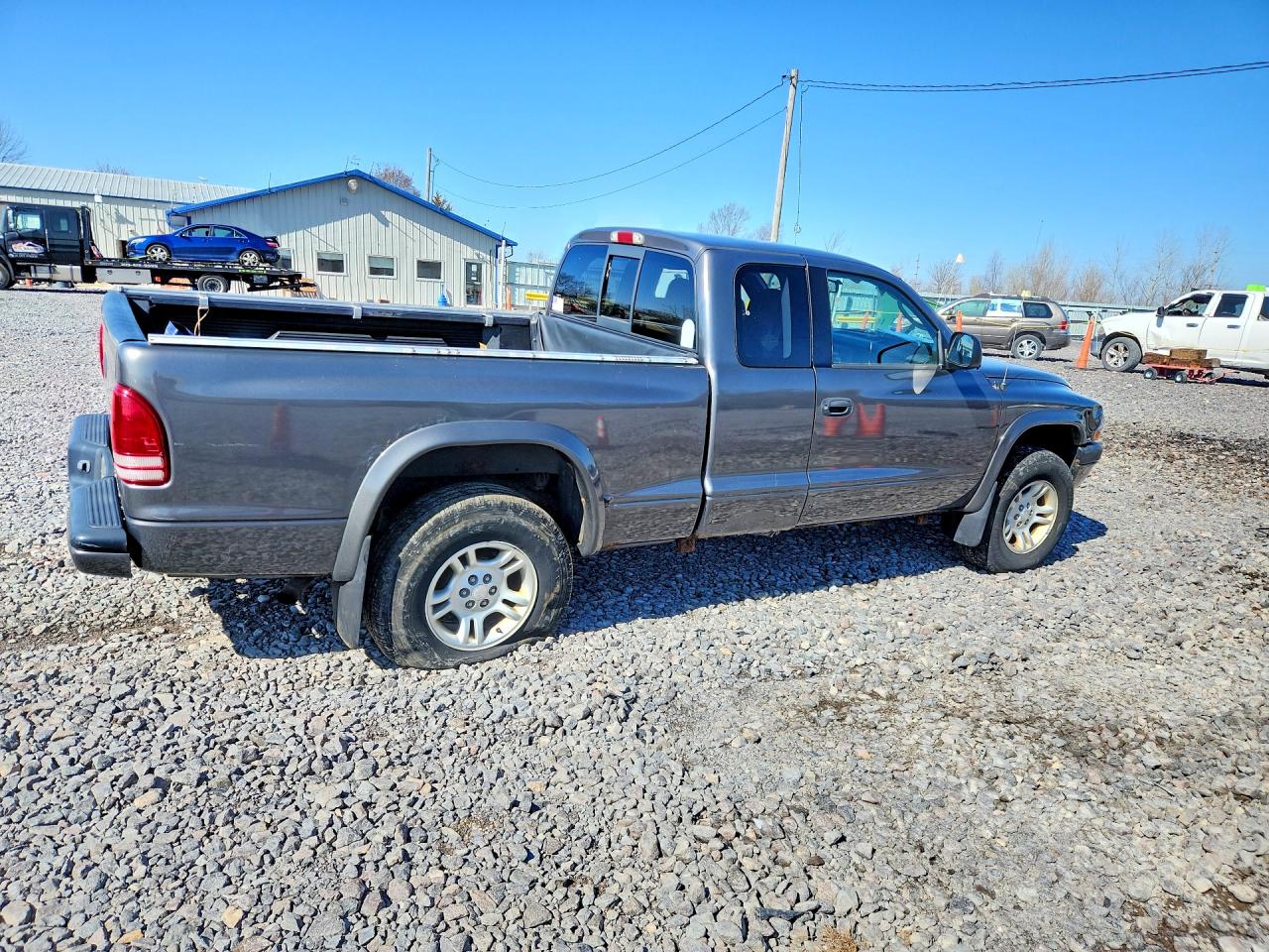 2002 Dodge Dakota Sport Gray vin: 1B7GG32N42S509018