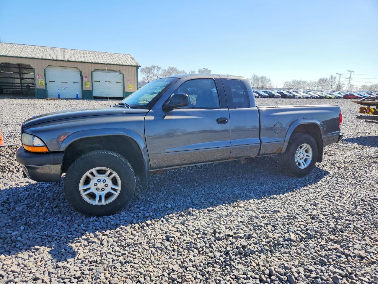 2002 Dodge Dakota Sport Gray vin: 1B7GG32N42S509018