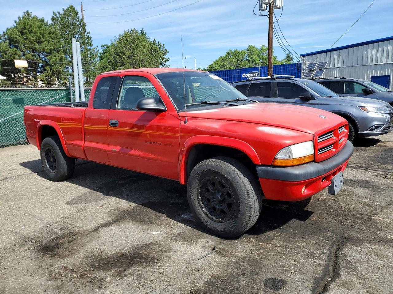 2002 Dodge Dakota Sport Red vin: 1B7GG32N72S509269