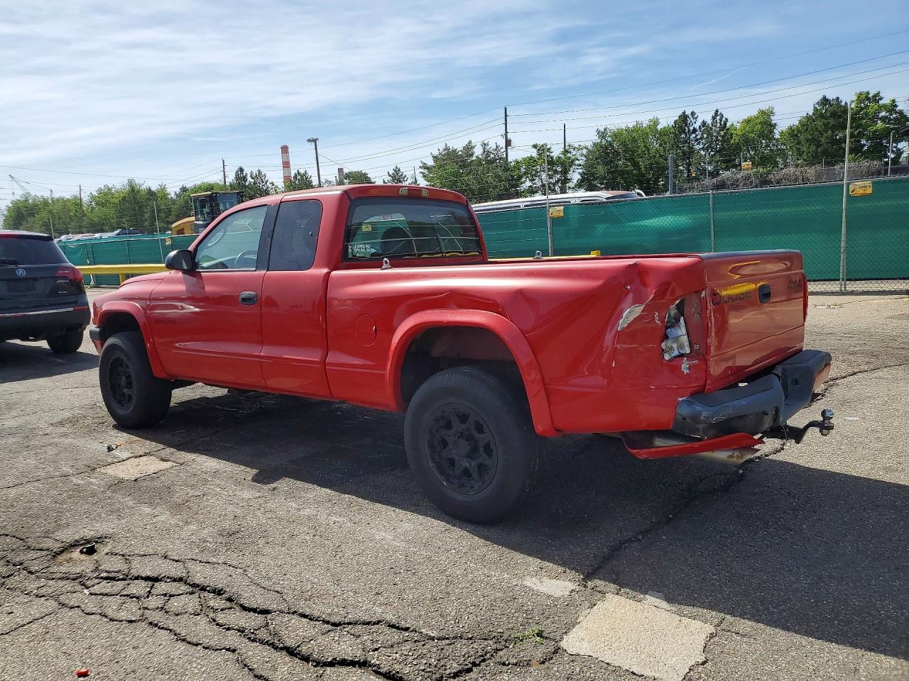 2002 Dodge Dakota Sport Red vin: 1B7GG32N72S509269