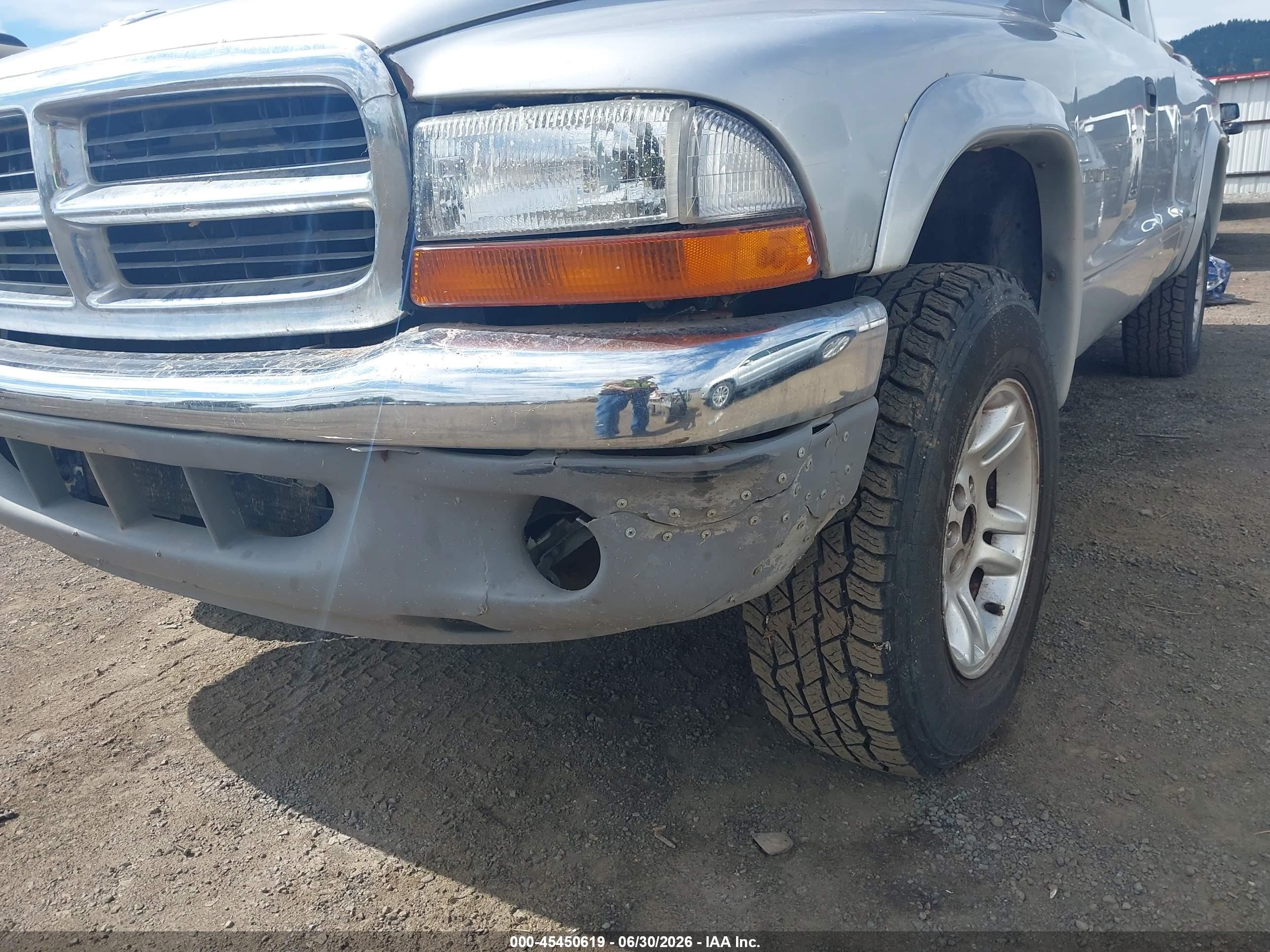 2002 Dodge Dakota Slt Silver vin: 1B7GG42N72S563810