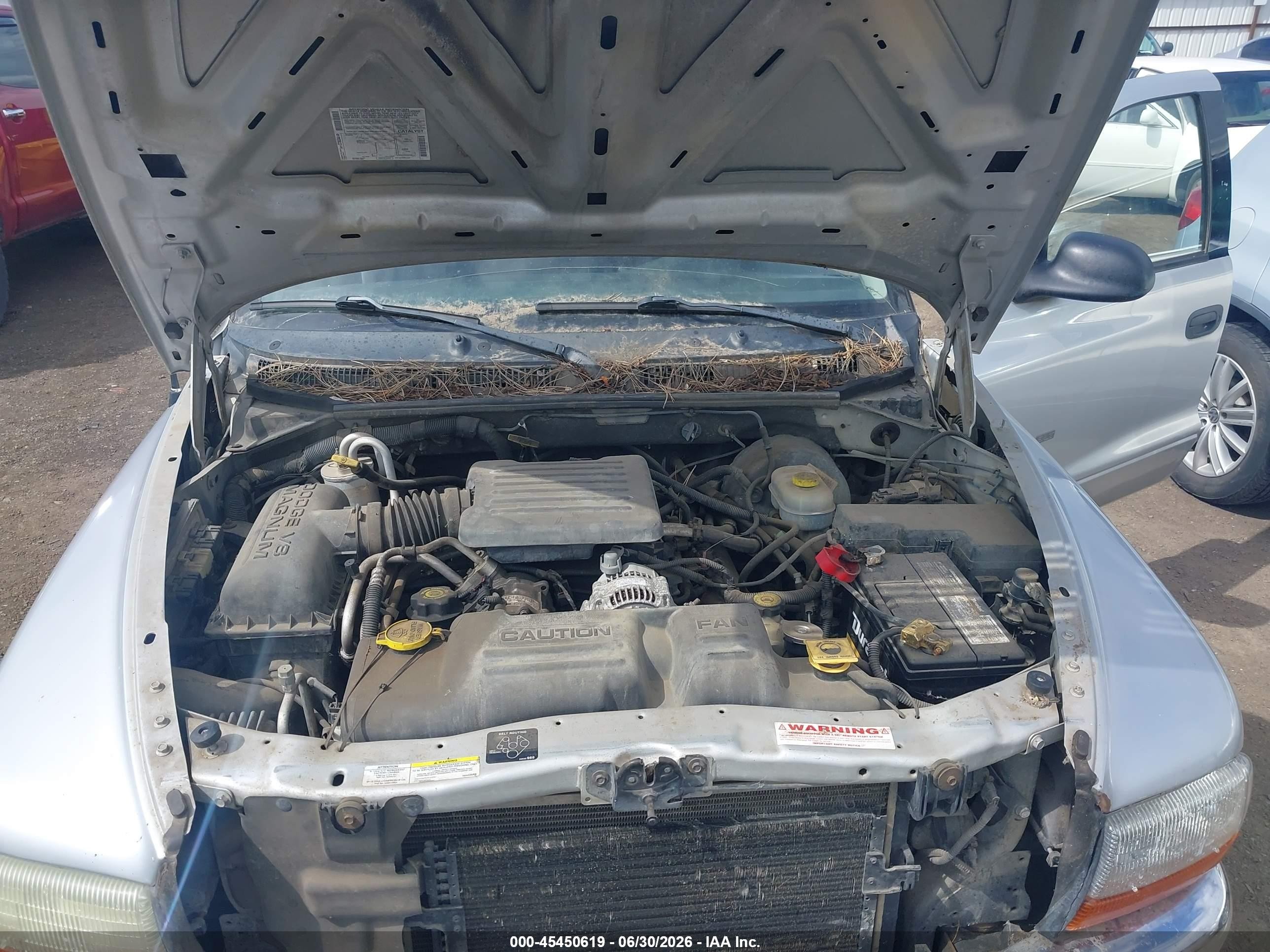2002 Dodge Dakota Slt Silver vin: 1B7GG42N72S563810