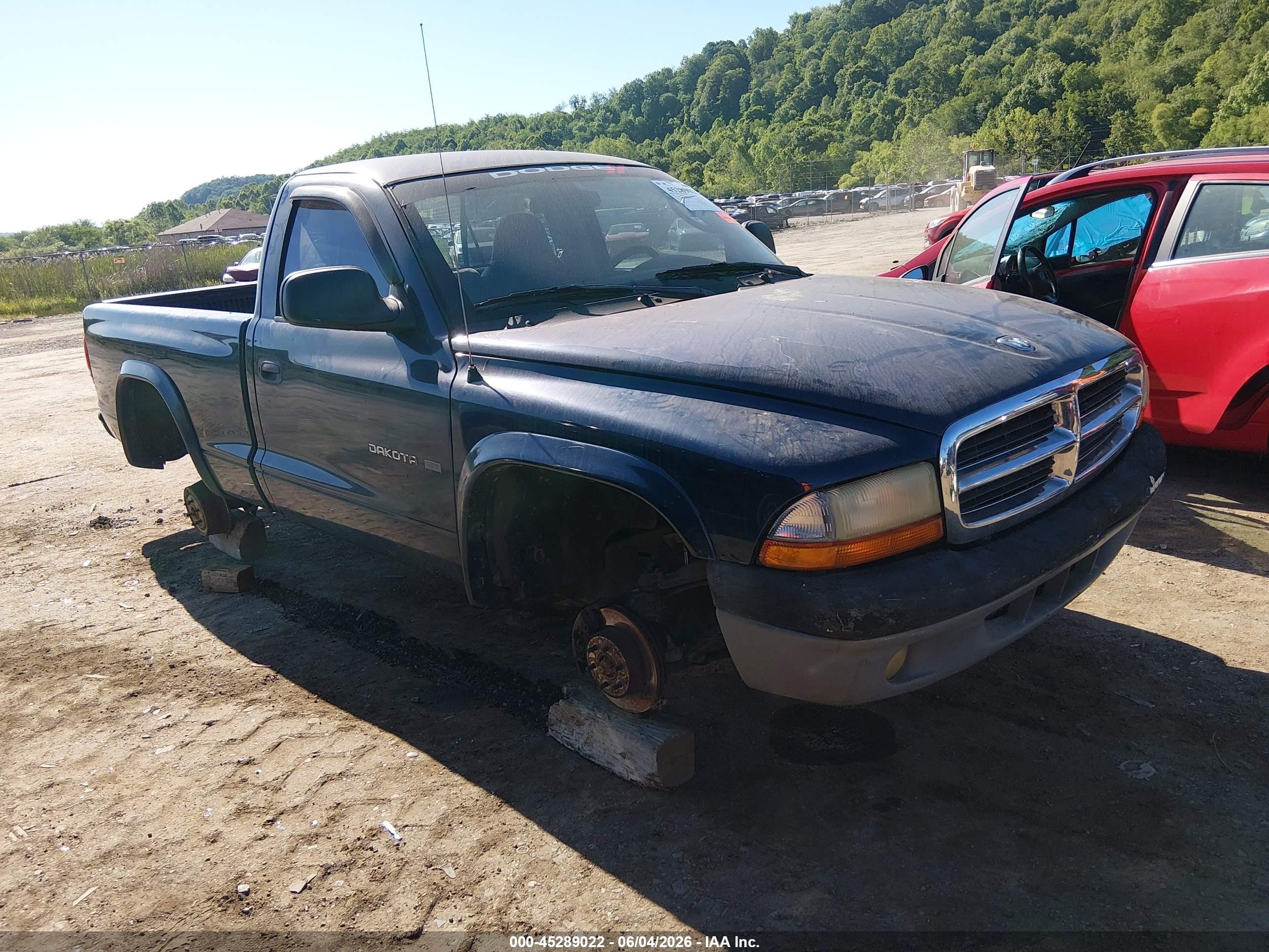 2002 Dodge Dakota Slt Blue vin: 1B7GG46N22S677434