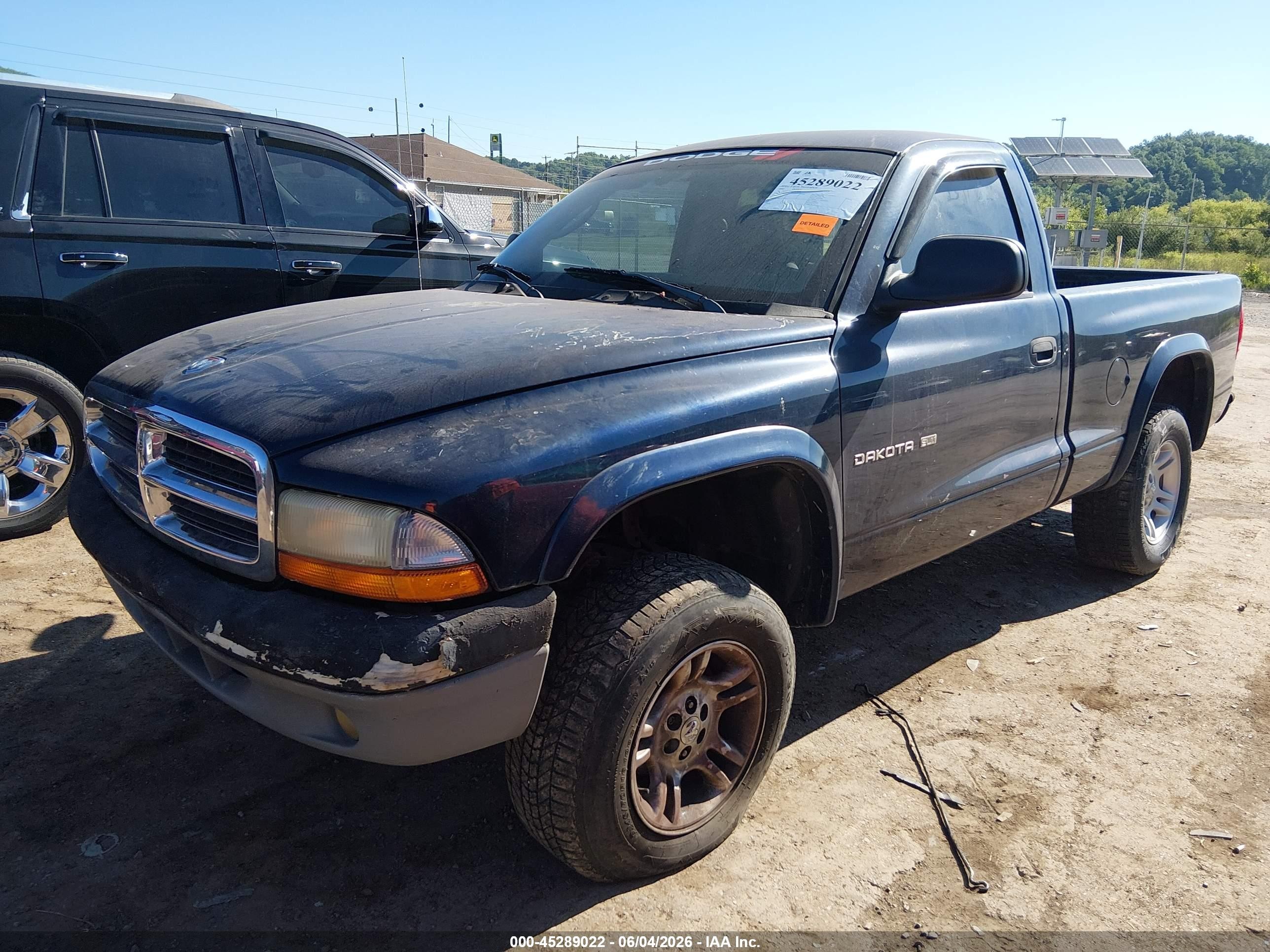 2002 Dodge Dakota Slt Blue vin: 1B7GG46N22S677434