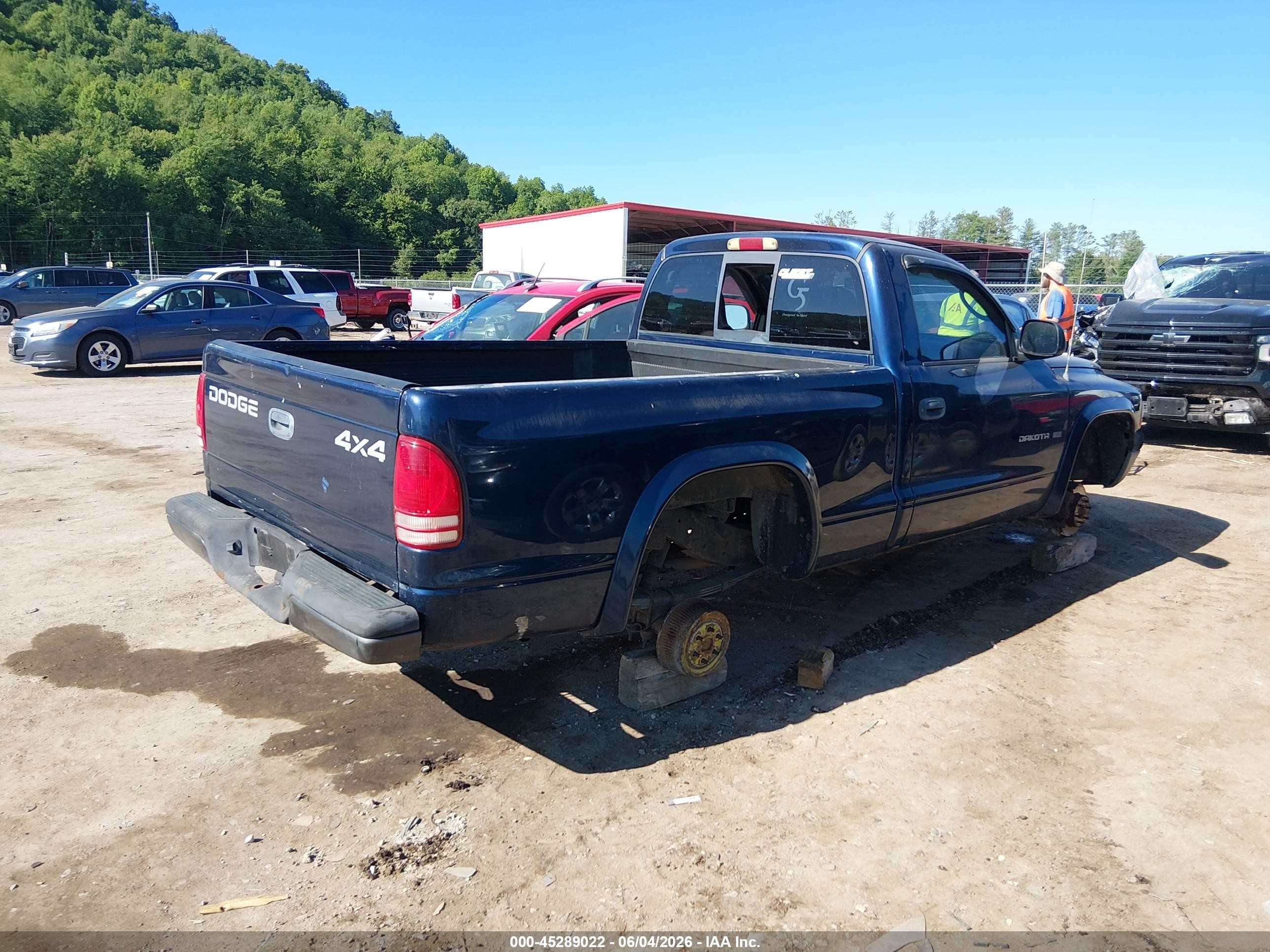 2002 Dodge Dakota Slt Blue vin: 1B7GG46N22S677434