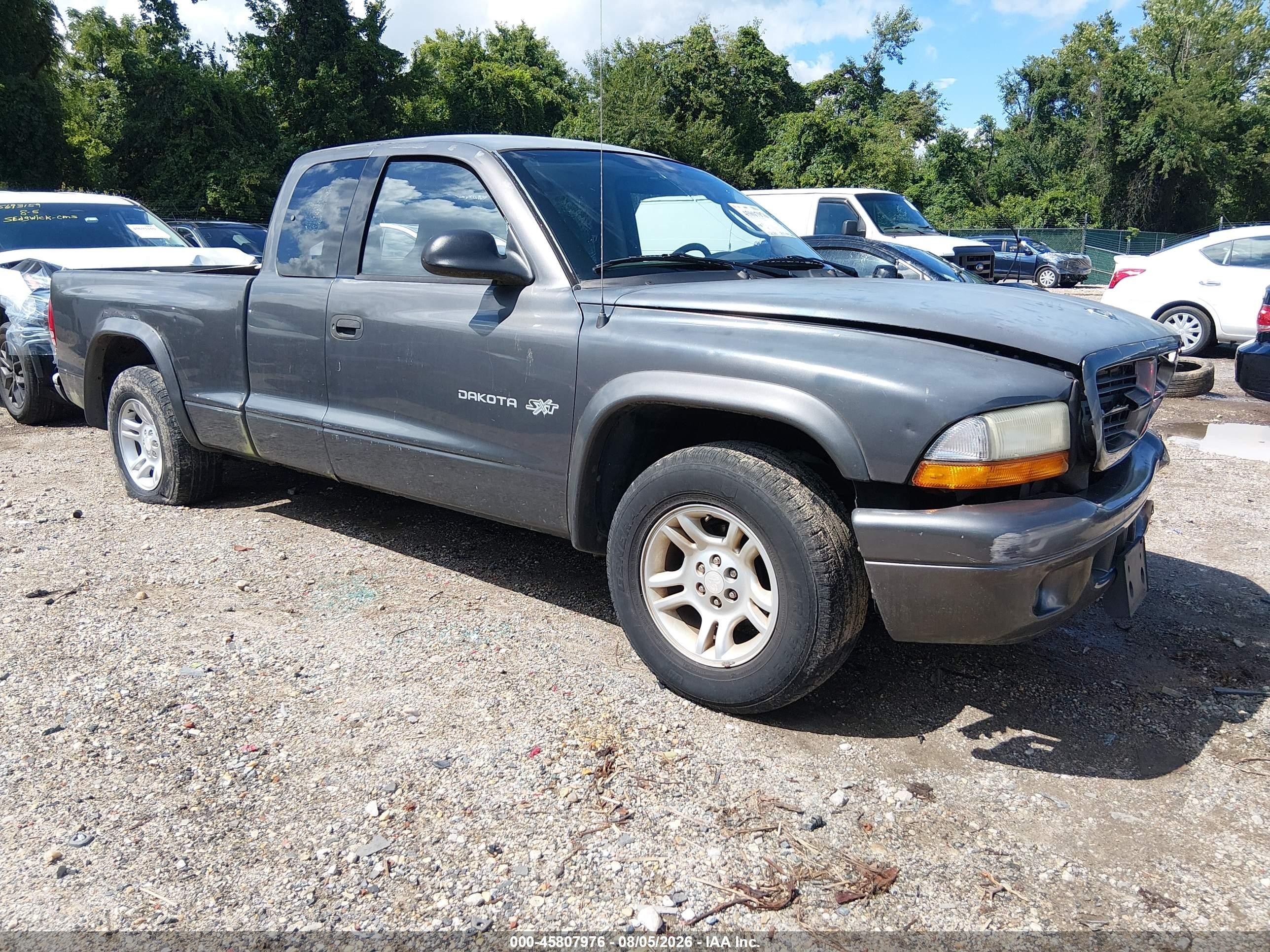 2002 Dodge Dakota   Gray vin: 1B7GL12X32S598601