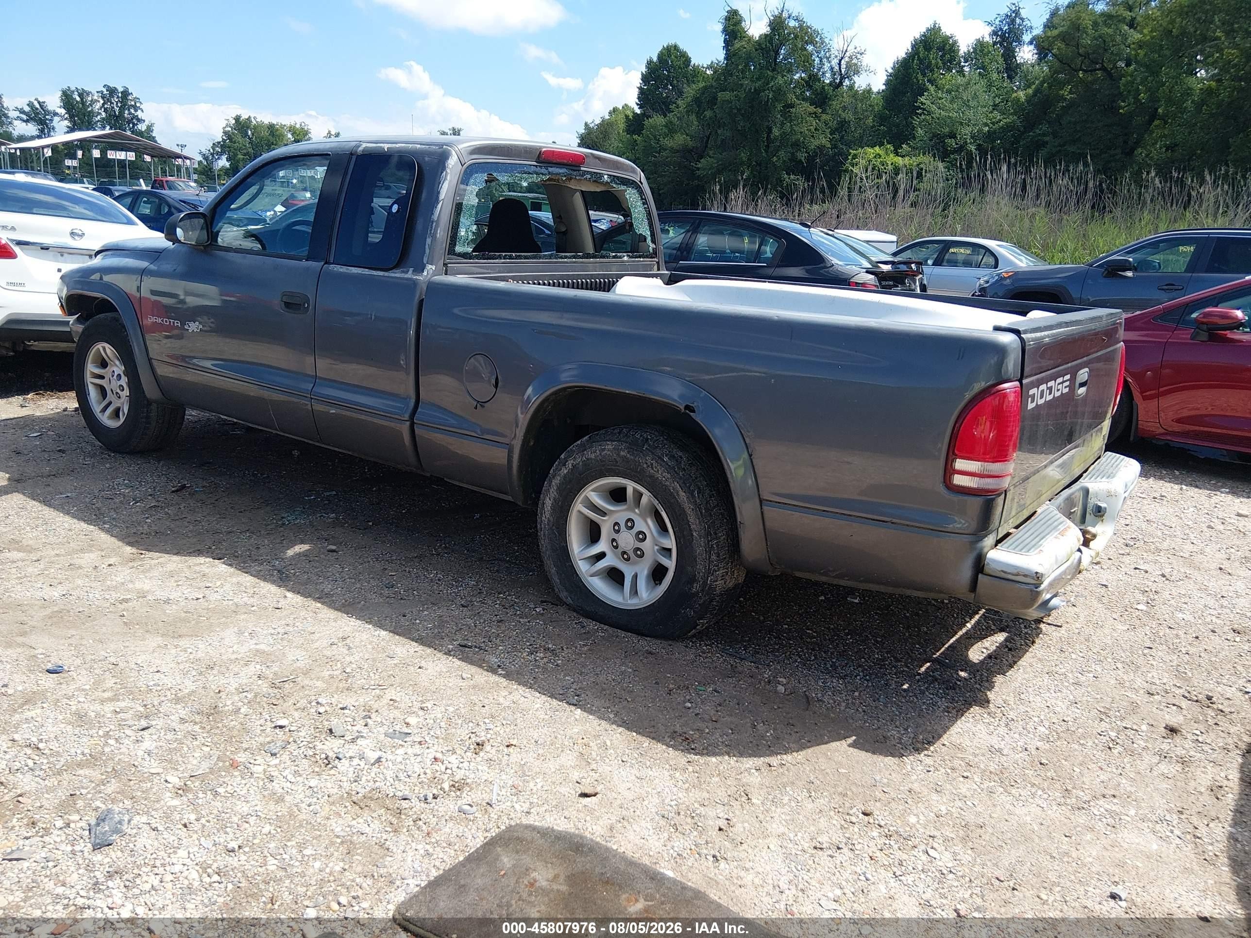 2002 Dodge Dakota   Gray vin: 1B7GL12X32S598601