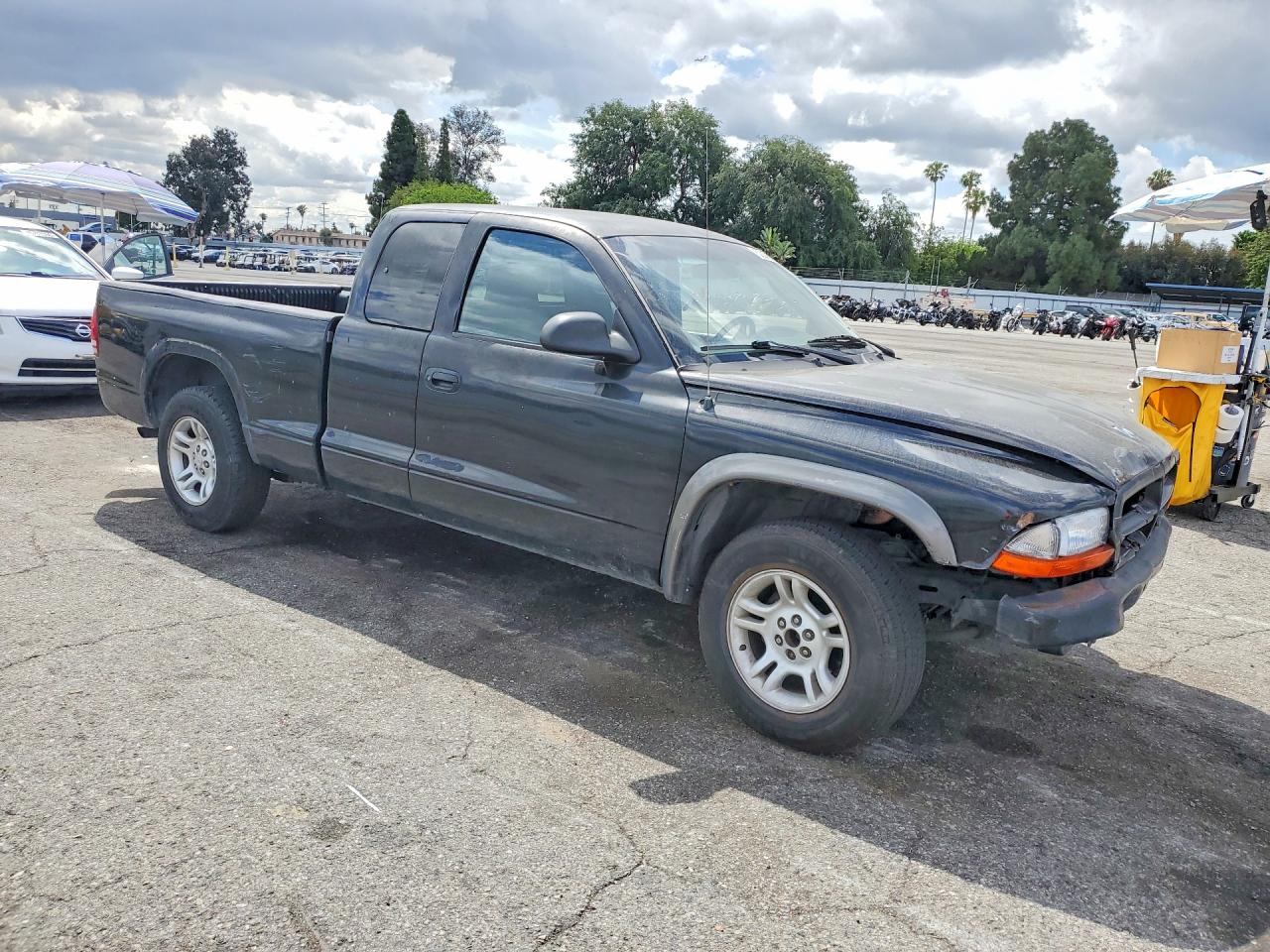 2002 Dodge Dakota Base Black vin: 1B7GL12X32S710832