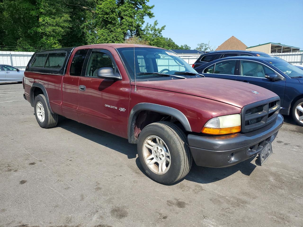 2002 Dodge Dakota Base Burgundy vin: 1B7GL12X52S650777