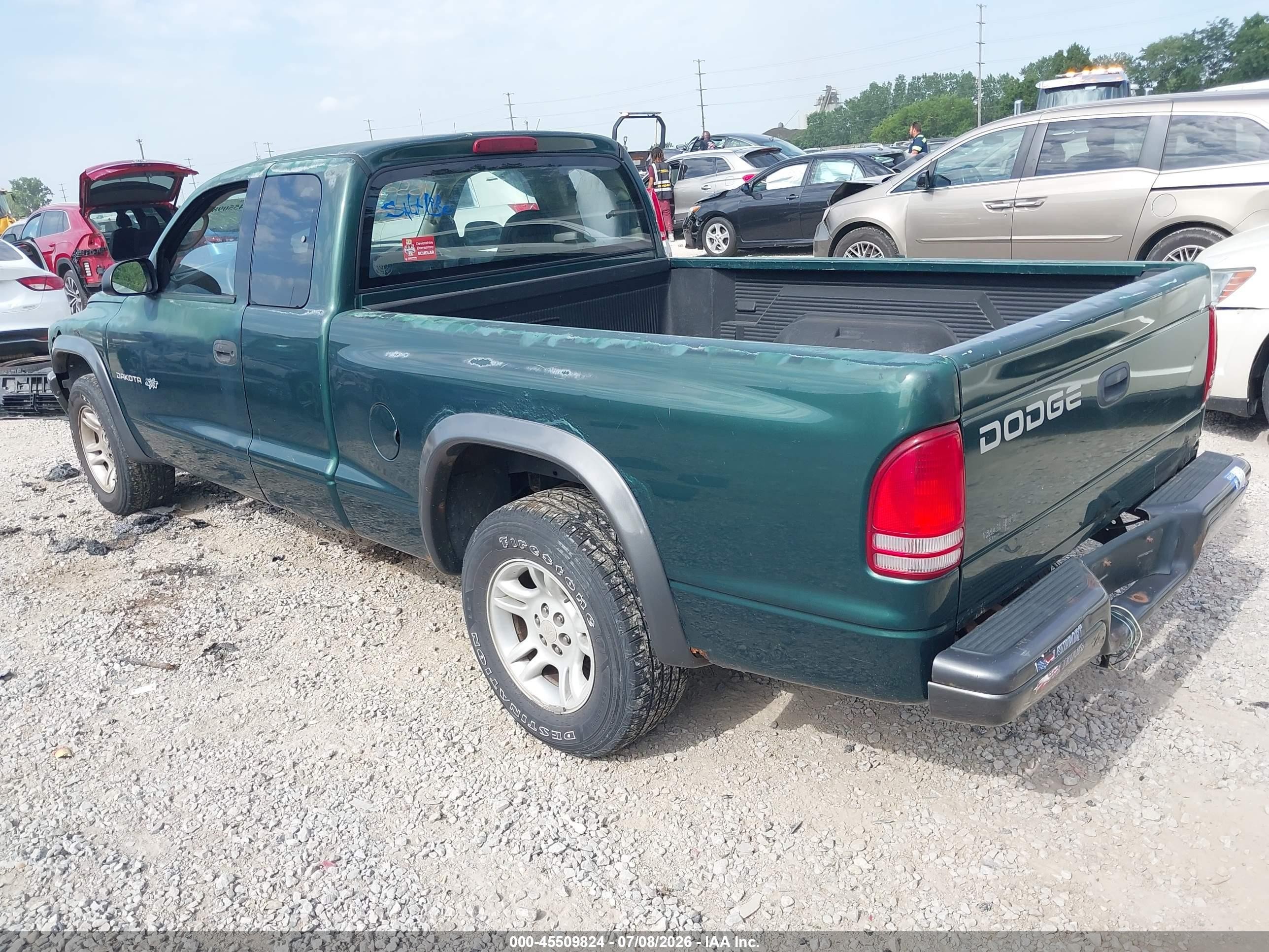 2002 Dodge Dakota   Green vin: 1B7GL12X92S531758