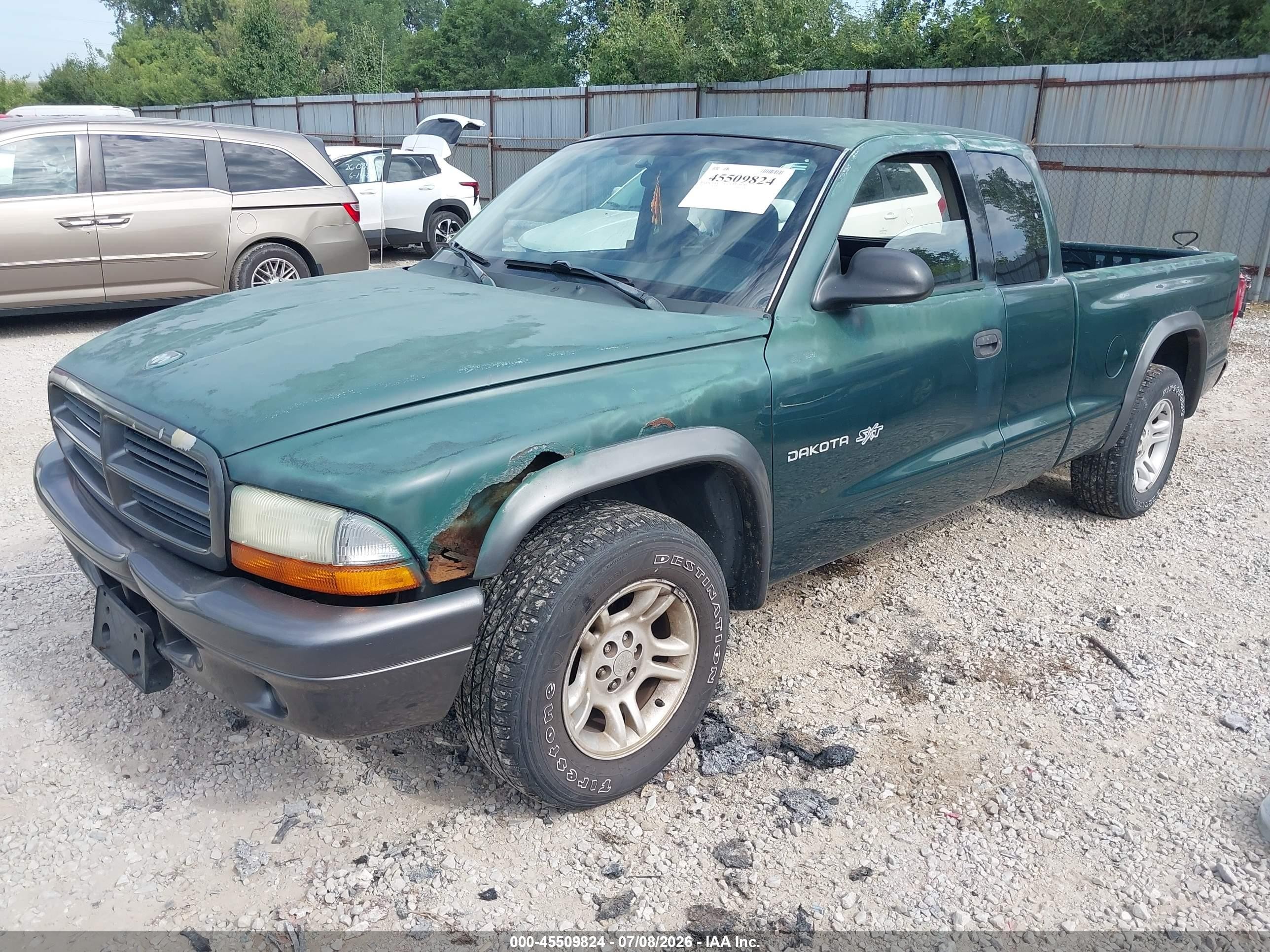 2002 Dodge Dakota   Green vin: 1B7GL12X92S531758