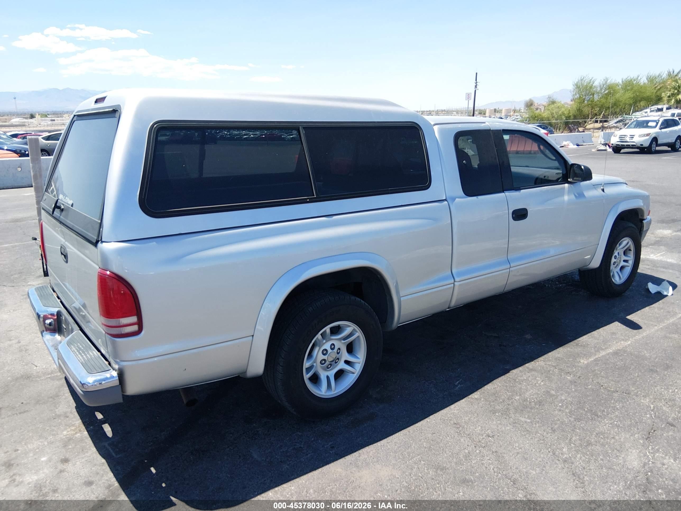 2001 Dodge Dakota Slt/sport Silver vin: 1B7GL22N21S342193