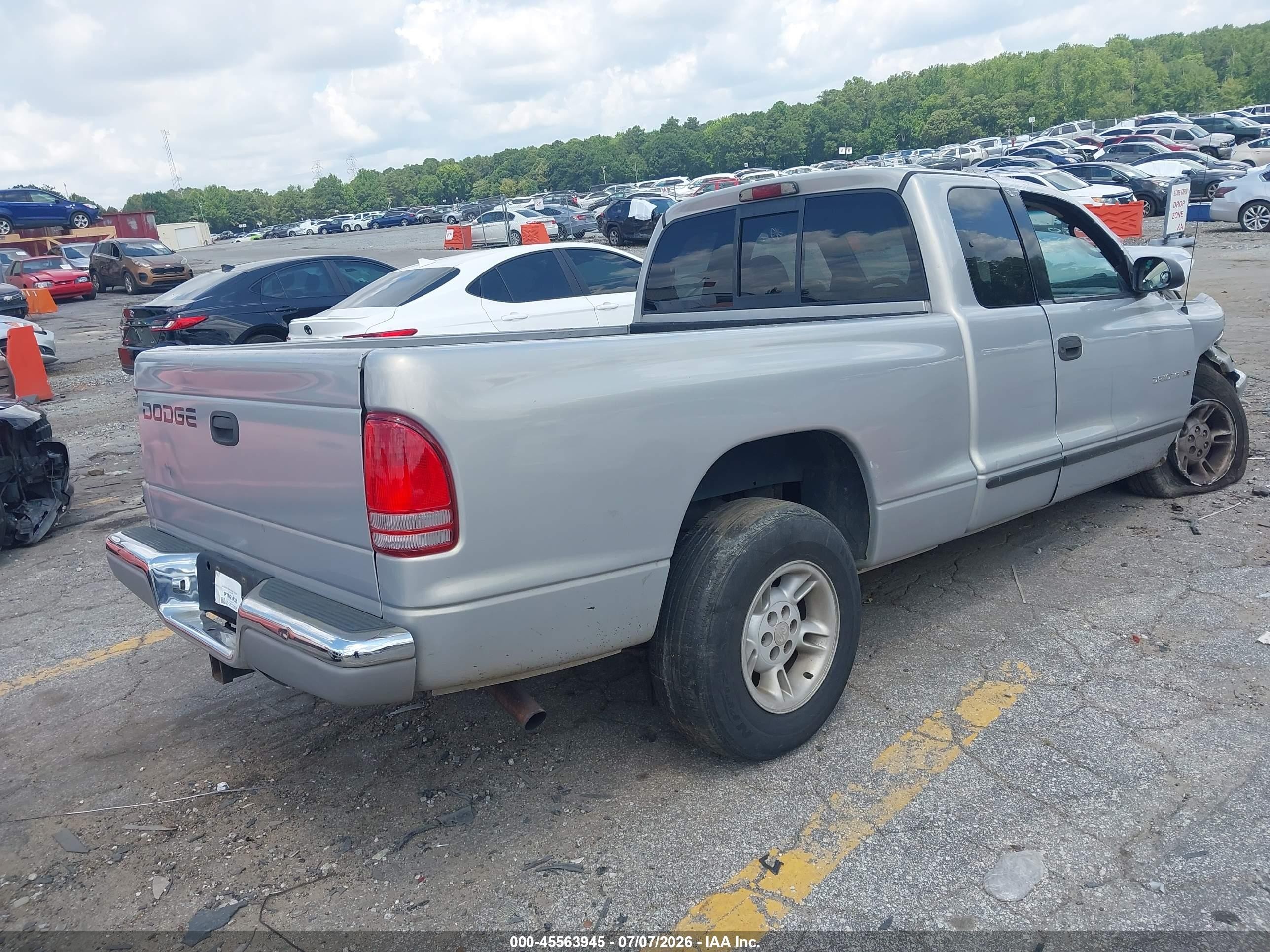 2000 Dodge Dakota Slt/sport Silver vin: 1B7GL22N8YS525852