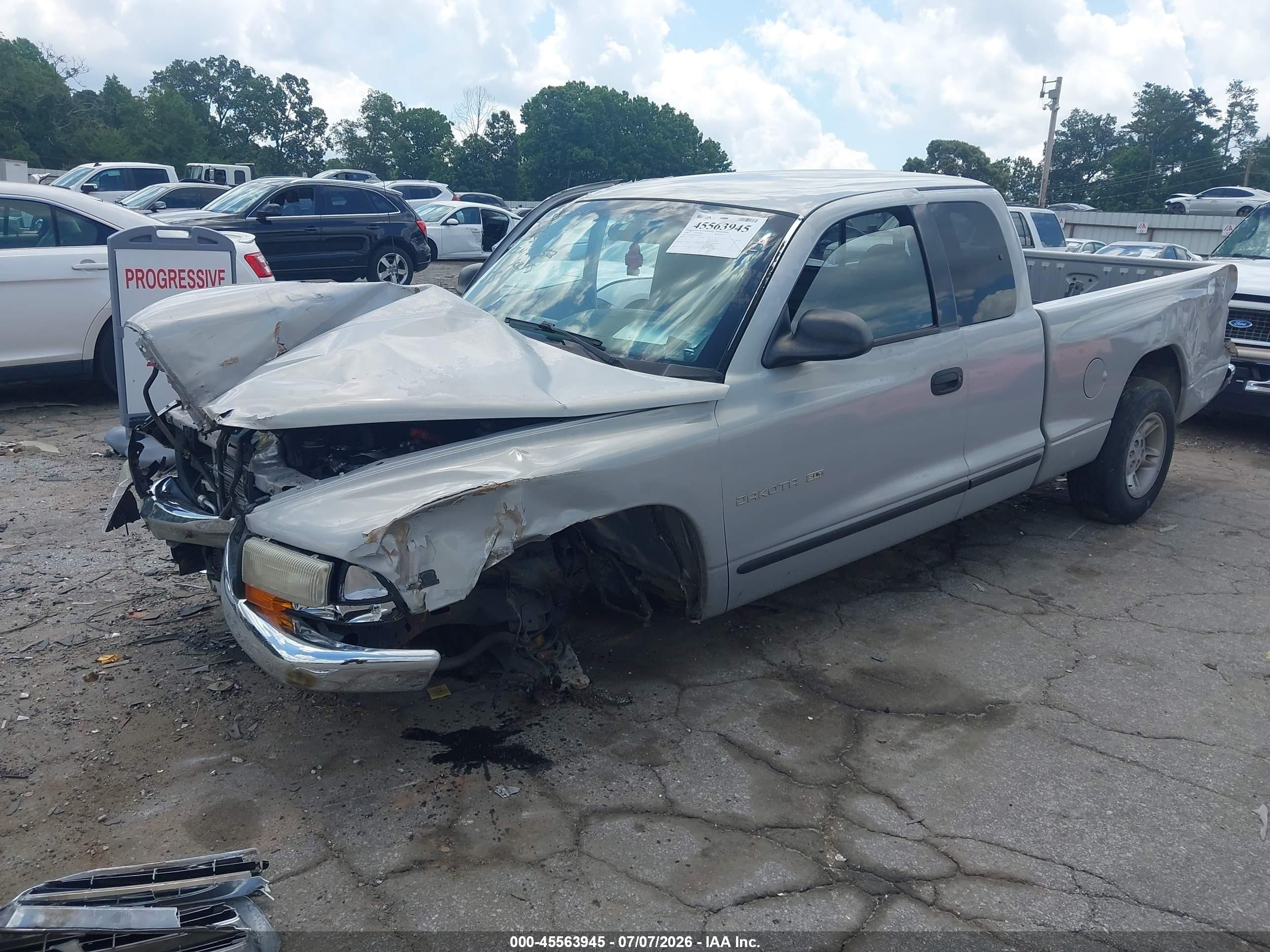 2000 Dodge Dakota Slt/sport Silver vin: 1B7GL22N8YS525852