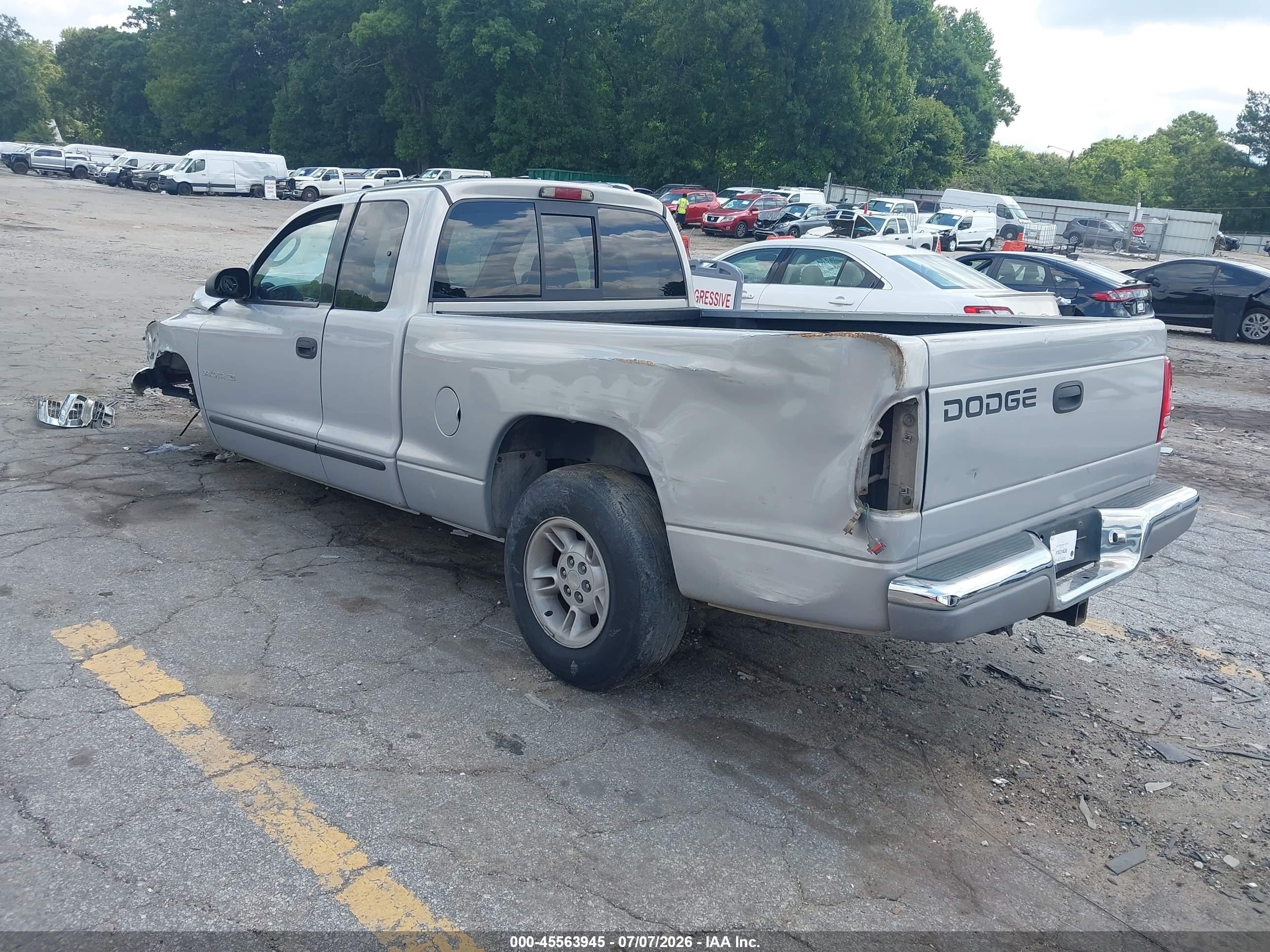 2000 Dodge Dakota Slt/sport Silver vin: 1B7GL22N8YS525852