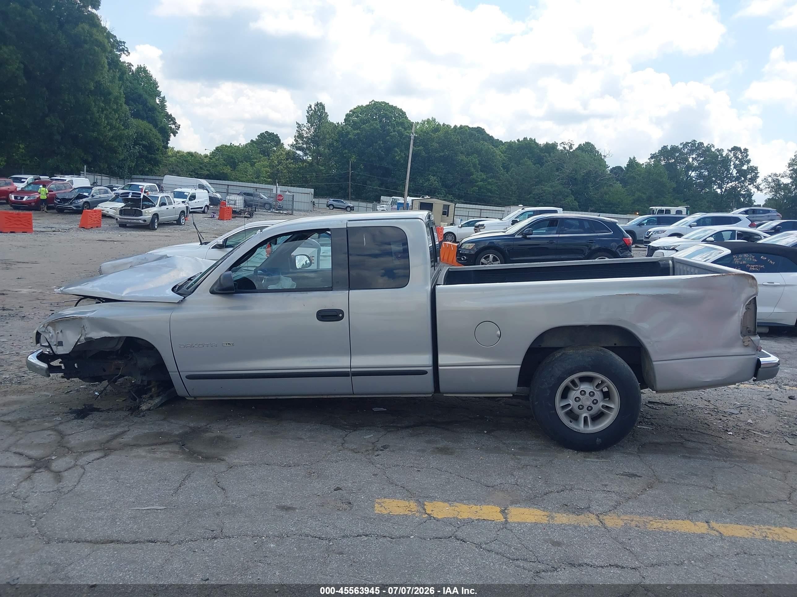2000 Dodge Dakota Slt/sport Silver vin: 1B7GL22N8YS525852
