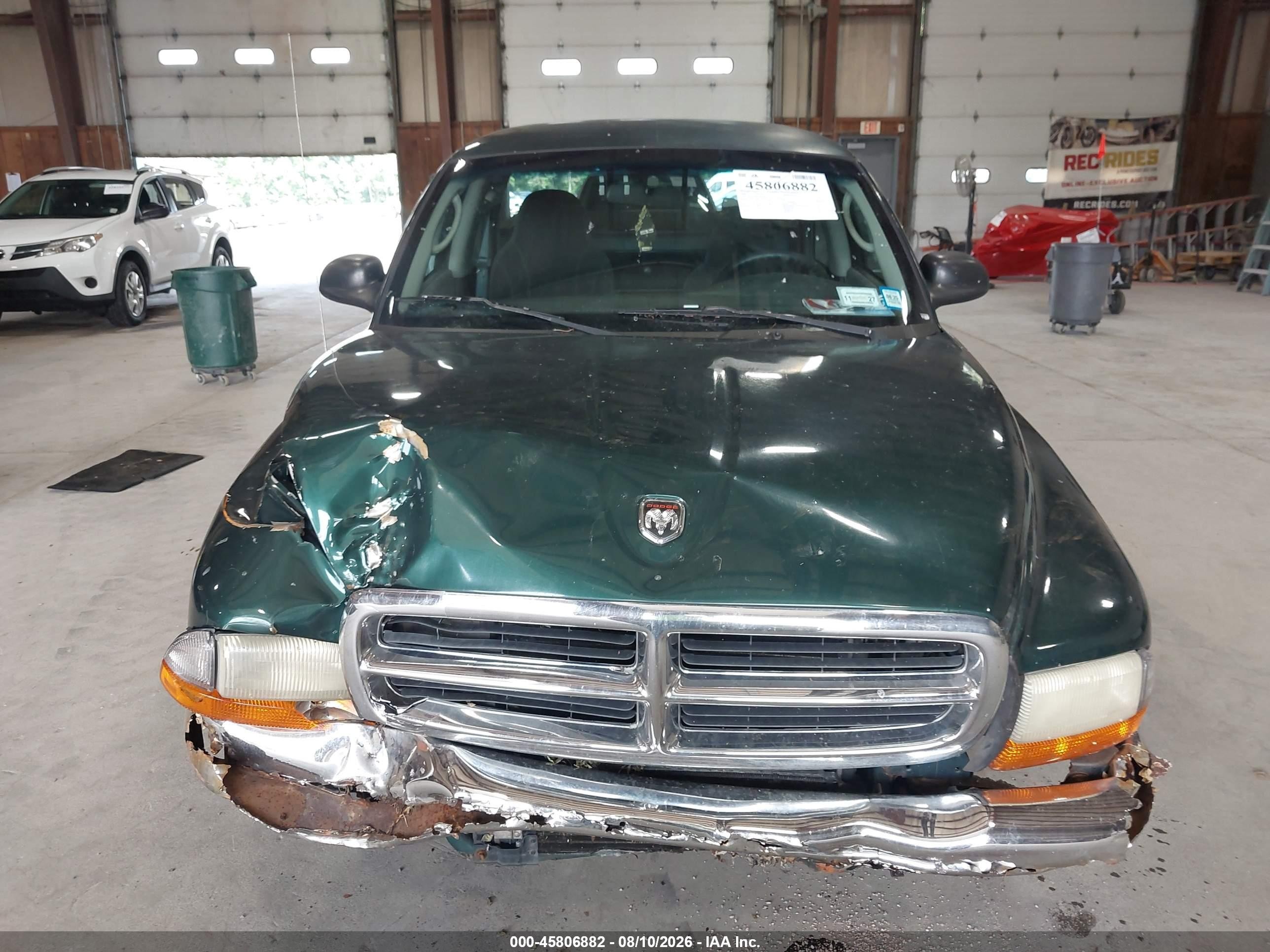 2001 Dodge Dakota Slt/sport Green vin: 1B7GL22N91S344815