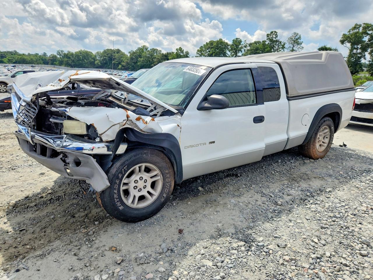 2001 Dodge Dakota White vin: 1B7GL22NX1S278680