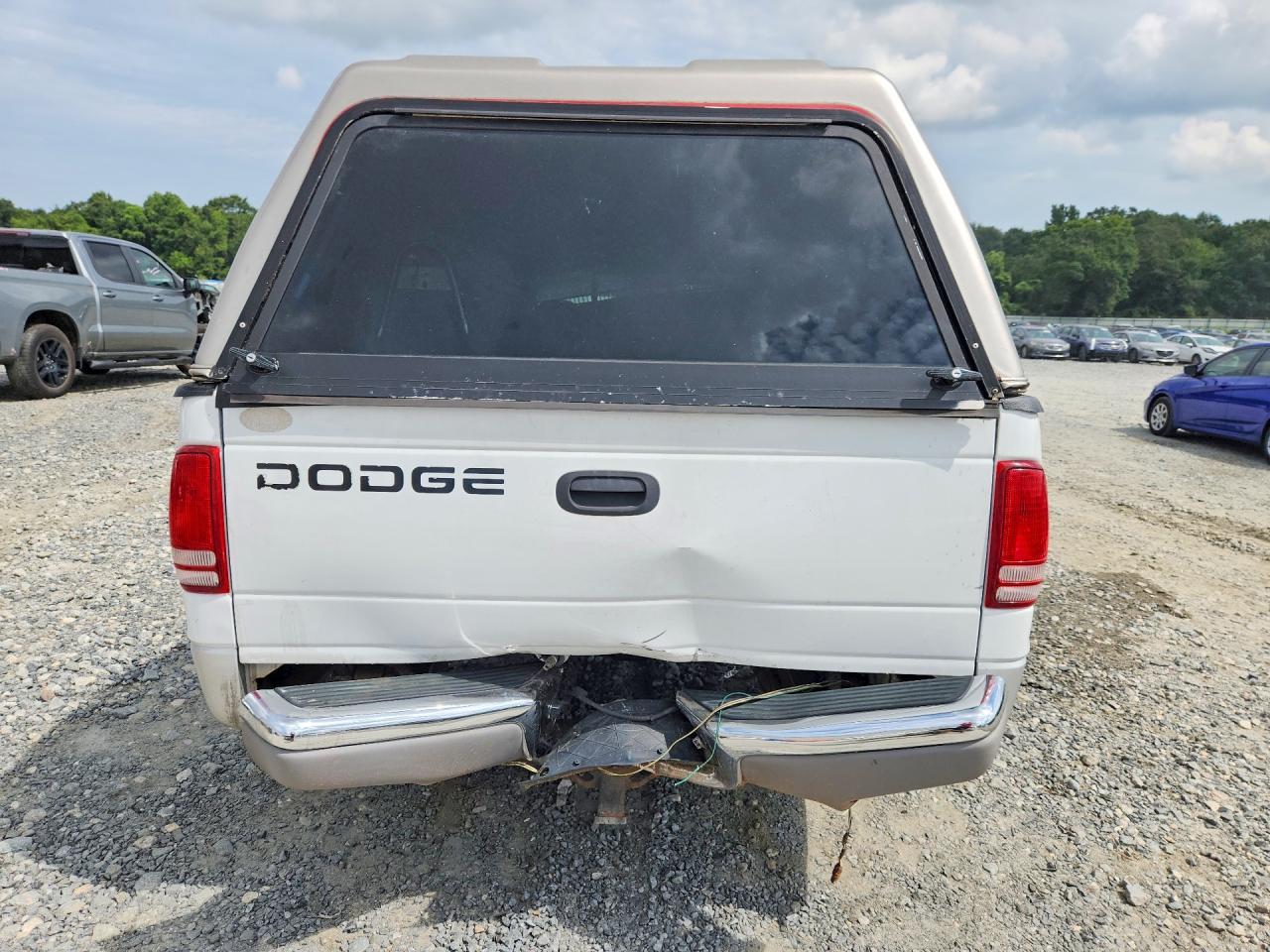 2001 Dodge Dakota Белый vin: 1B7GL22NX1S278680