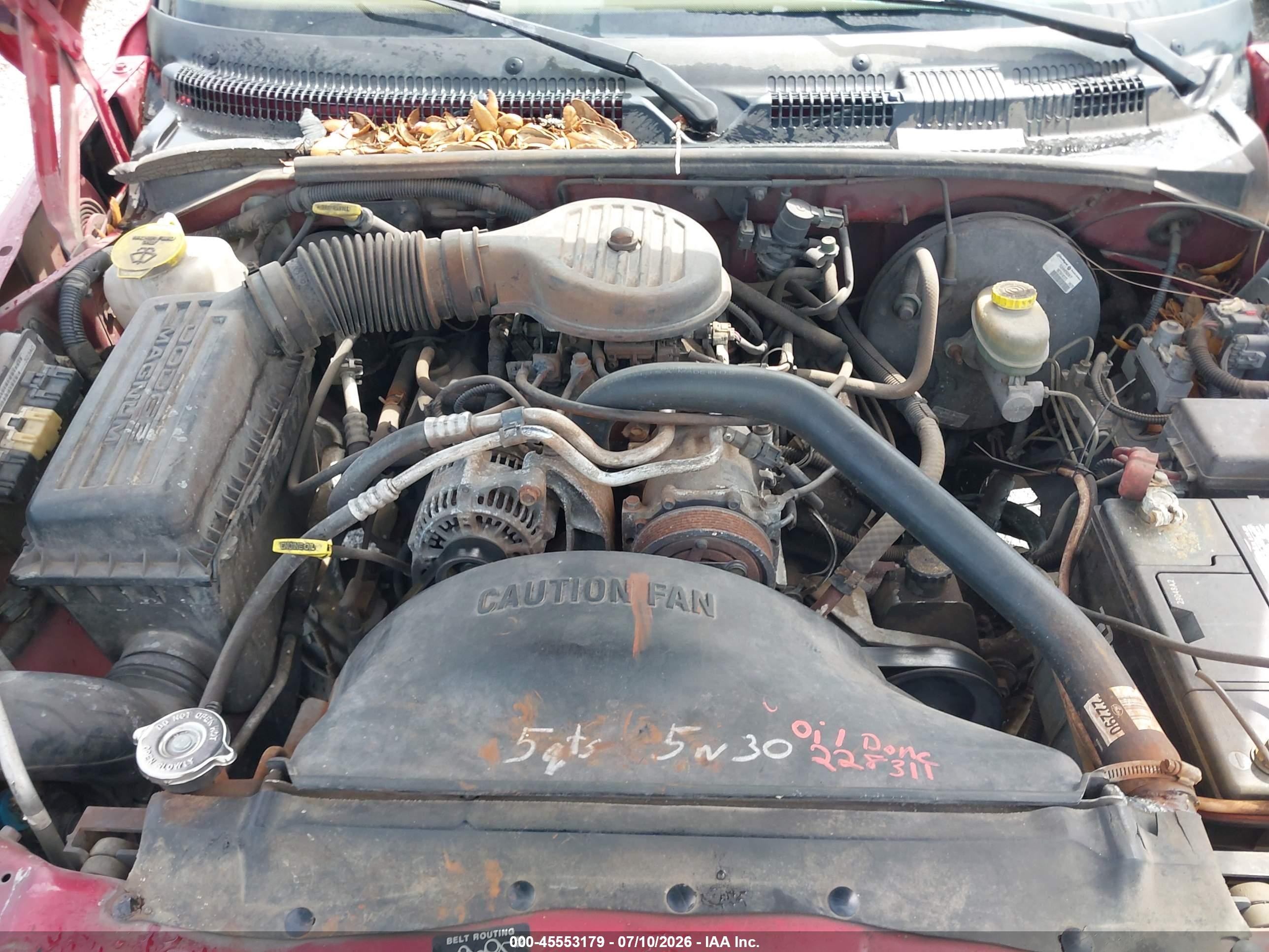 1998 Dodge Dakota Slt/sport Красный vin: 1B7GL22X0WS535922